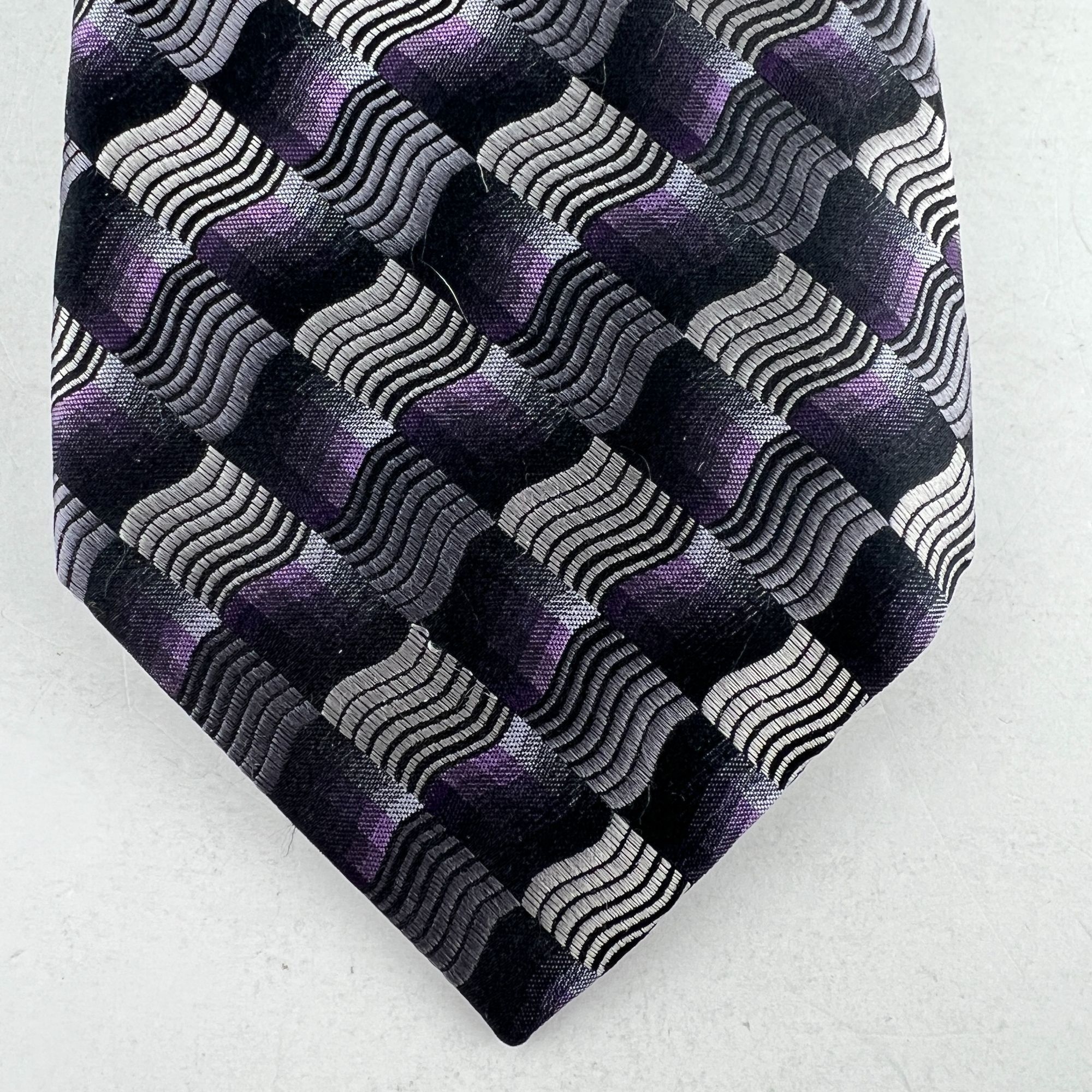 Croft & Barrow Croft & Barrow Geometric Necktie Tie Imported Silk Size ONE SIZE - 2 Thumbnail