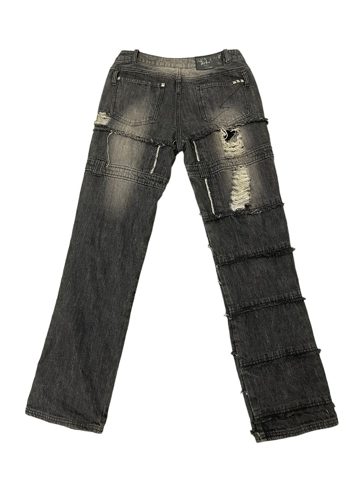 Japanese Brand Hagi Jeans Sex Pot Revenge Anarchy Distress Denim 8🟦4 Size US 30 / EU 46 - 12 Thumbnail