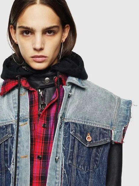 Diesel Diesel L-MARALI triple layer leather jacket for womens Size S / US 4 / IT 40 - 5 Thumbnail