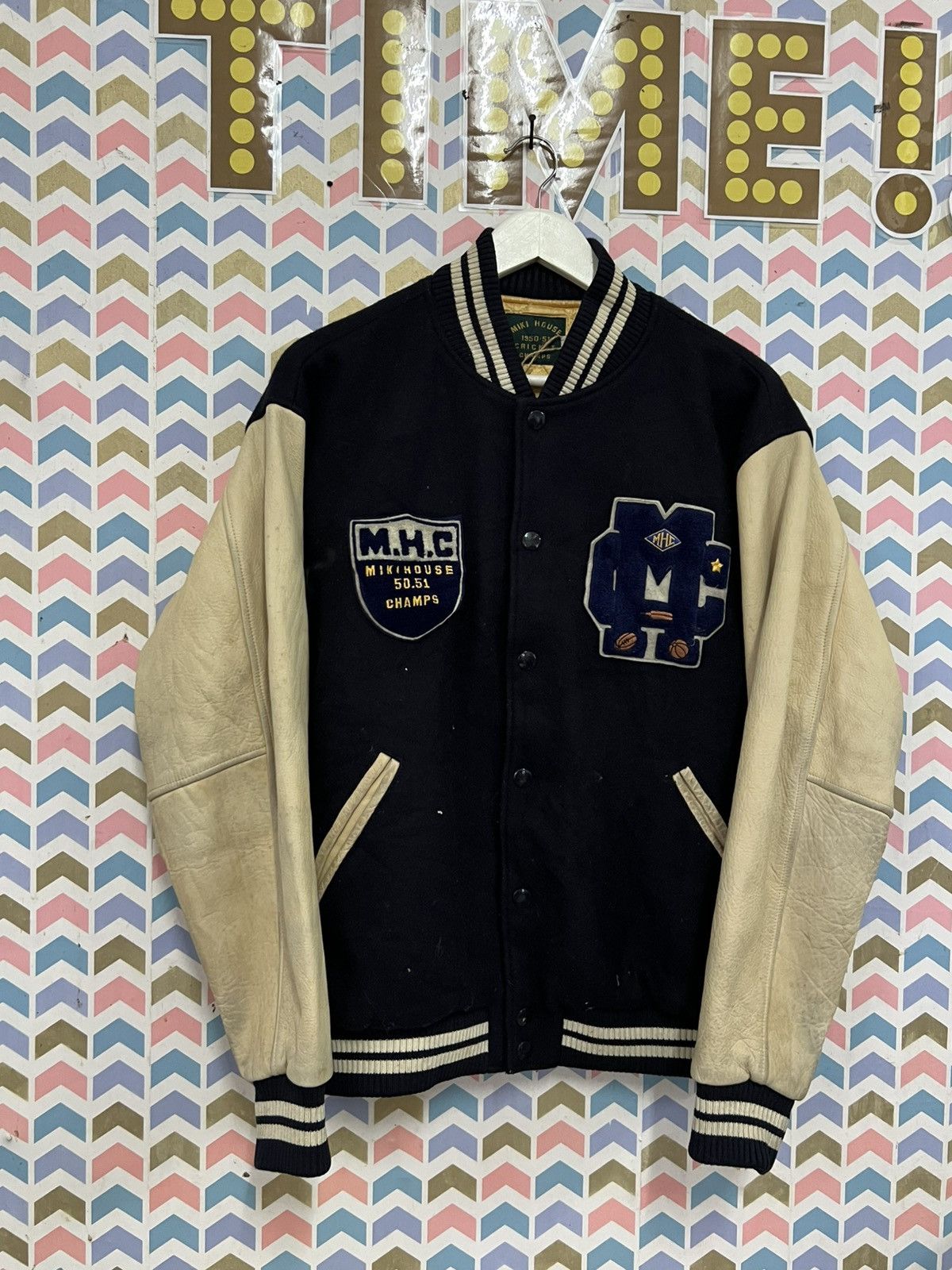 Vintage 90s VARSITY MIKI HOUSE VARSITY Size US XL / EU 56 / 4 - 2 Thumbnail