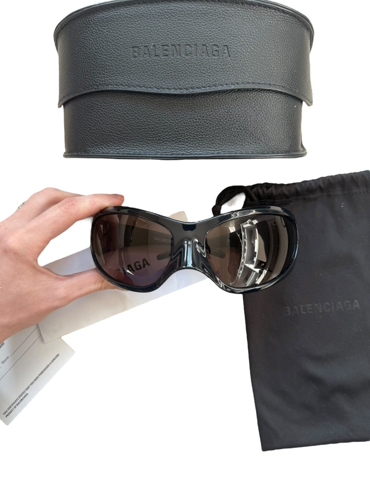 Balenciaga skin cat-eye sunglasses