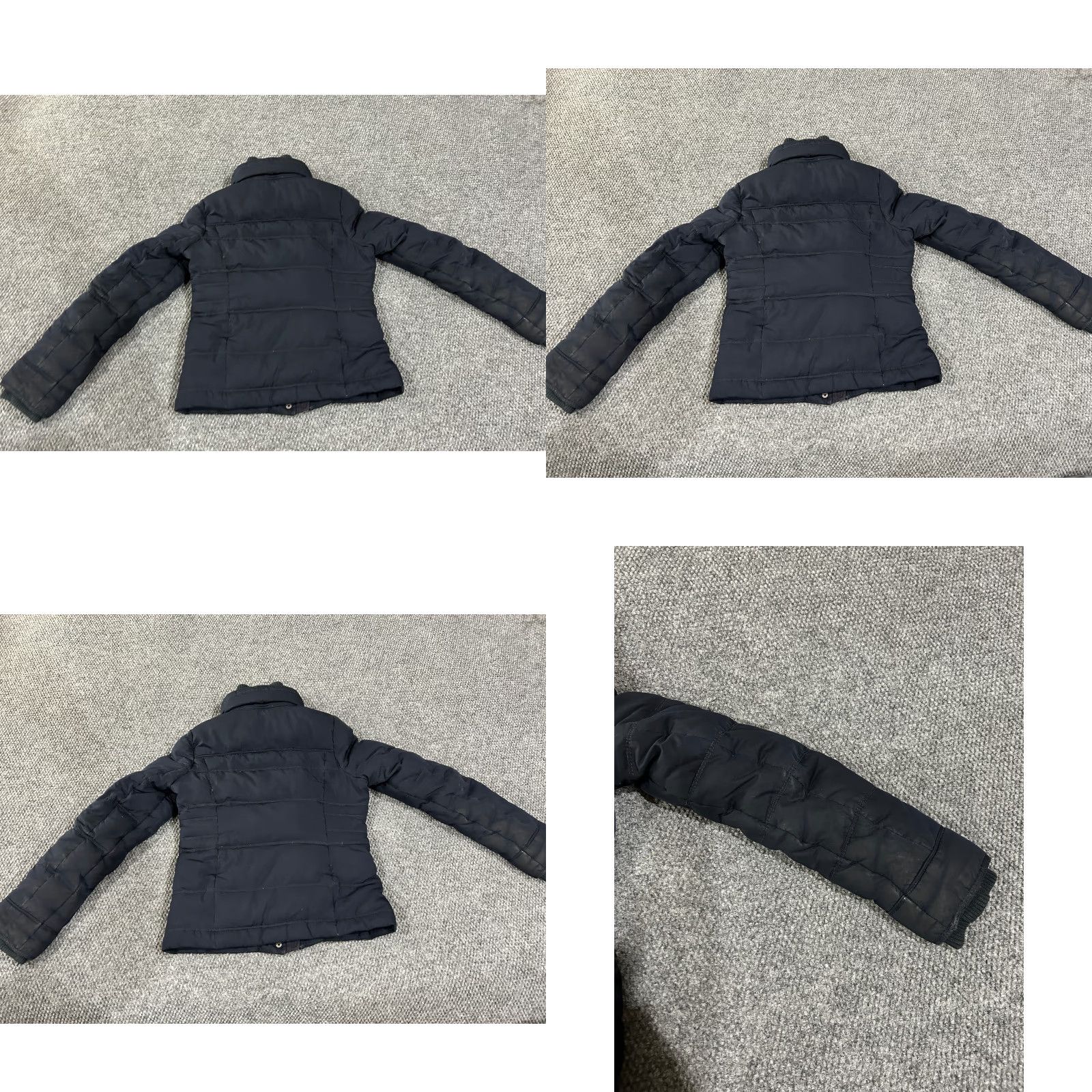 Abercrombie & Fitch Abercrombie & Fitch Jacket Womens S Blue Insulated Down Puffer - Quilted, Long Sleeve, Mid-Length, Softshell, Casual, Fall Winter Spring, Regular Fit Size S / US 4 / IT 40 - 8 Thumbnail