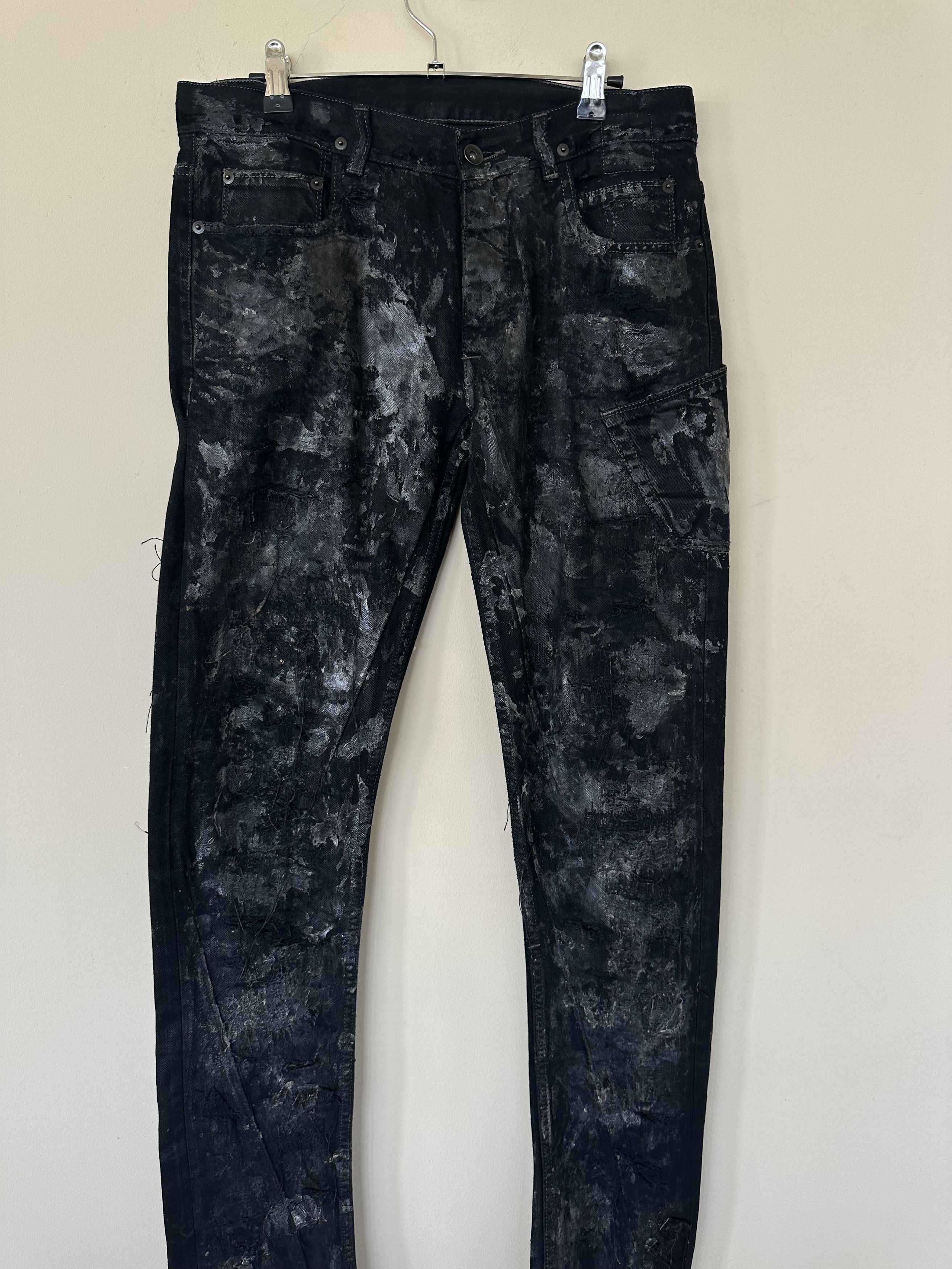 Rick Owens Rick Owens Waxed Detroit Cut Denim Size US 30 / EU 46 - 2 Thumbnail