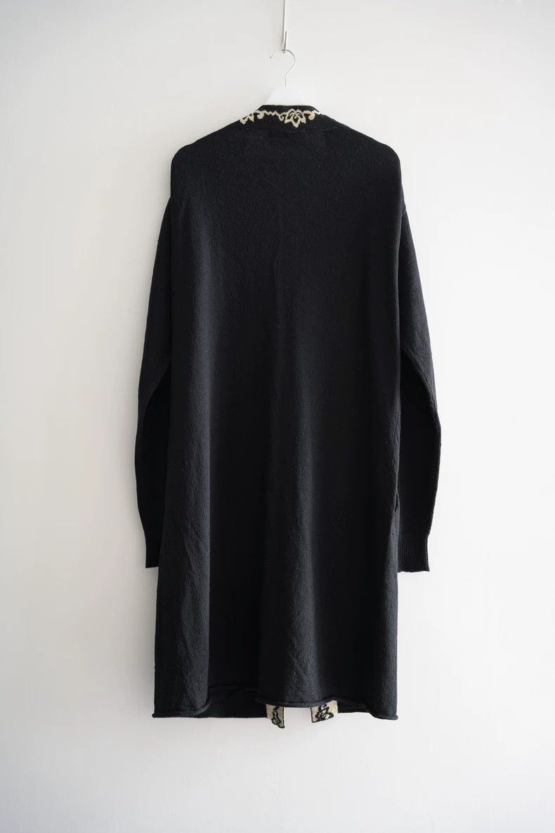 Yohji Yamamoto Yohji Yamamoto Yohji Yamamoto Wool Cardigan with Floral De Size US L / EU 52-54 / 3 - 2 Thumbnail