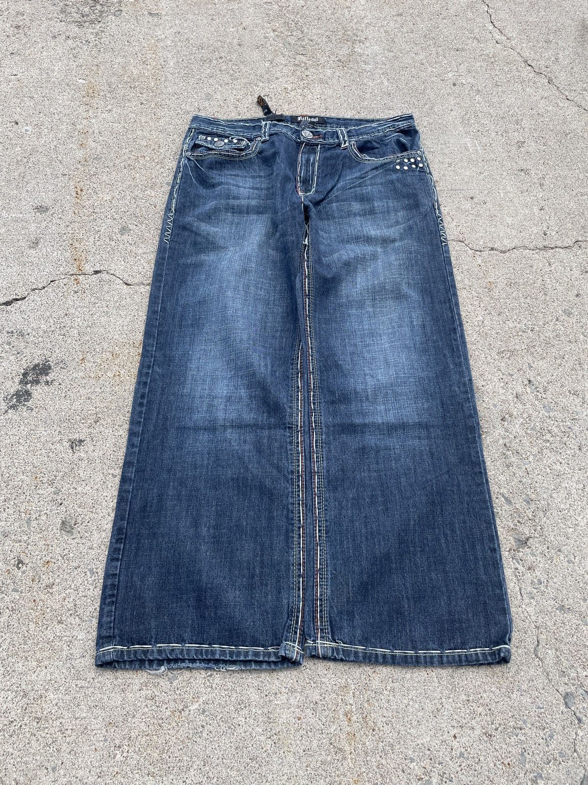 Other Riflessie Embroidered y2k Baggy Denim Size US 36 / EU 52 - 5 Thumbnail