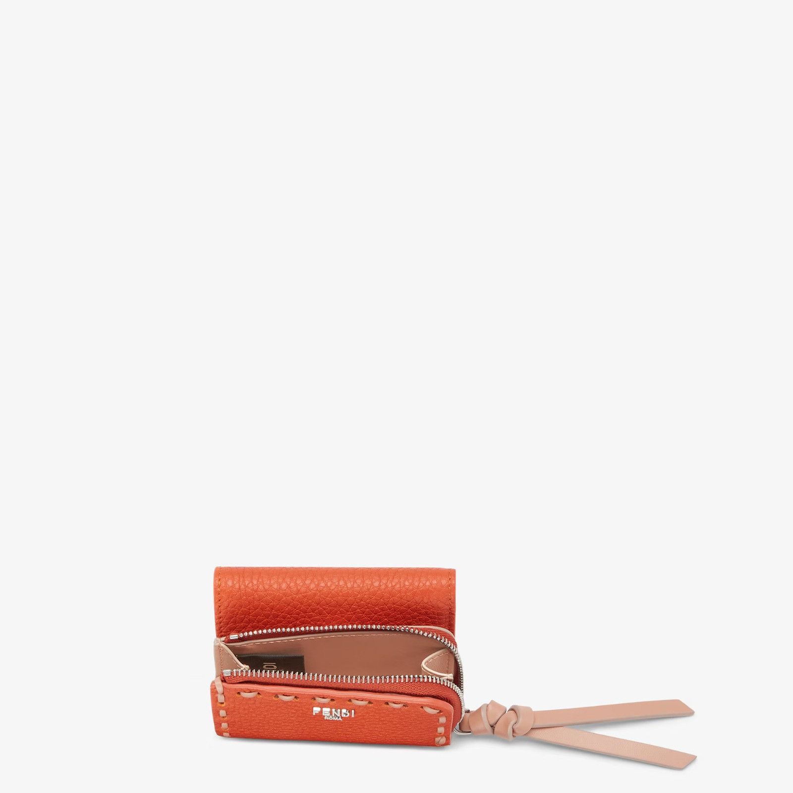 Fendi o1s1wg110526 Peekaboo Micro Trifold in Orange Size ONE SIZE - 3 Thumbnail