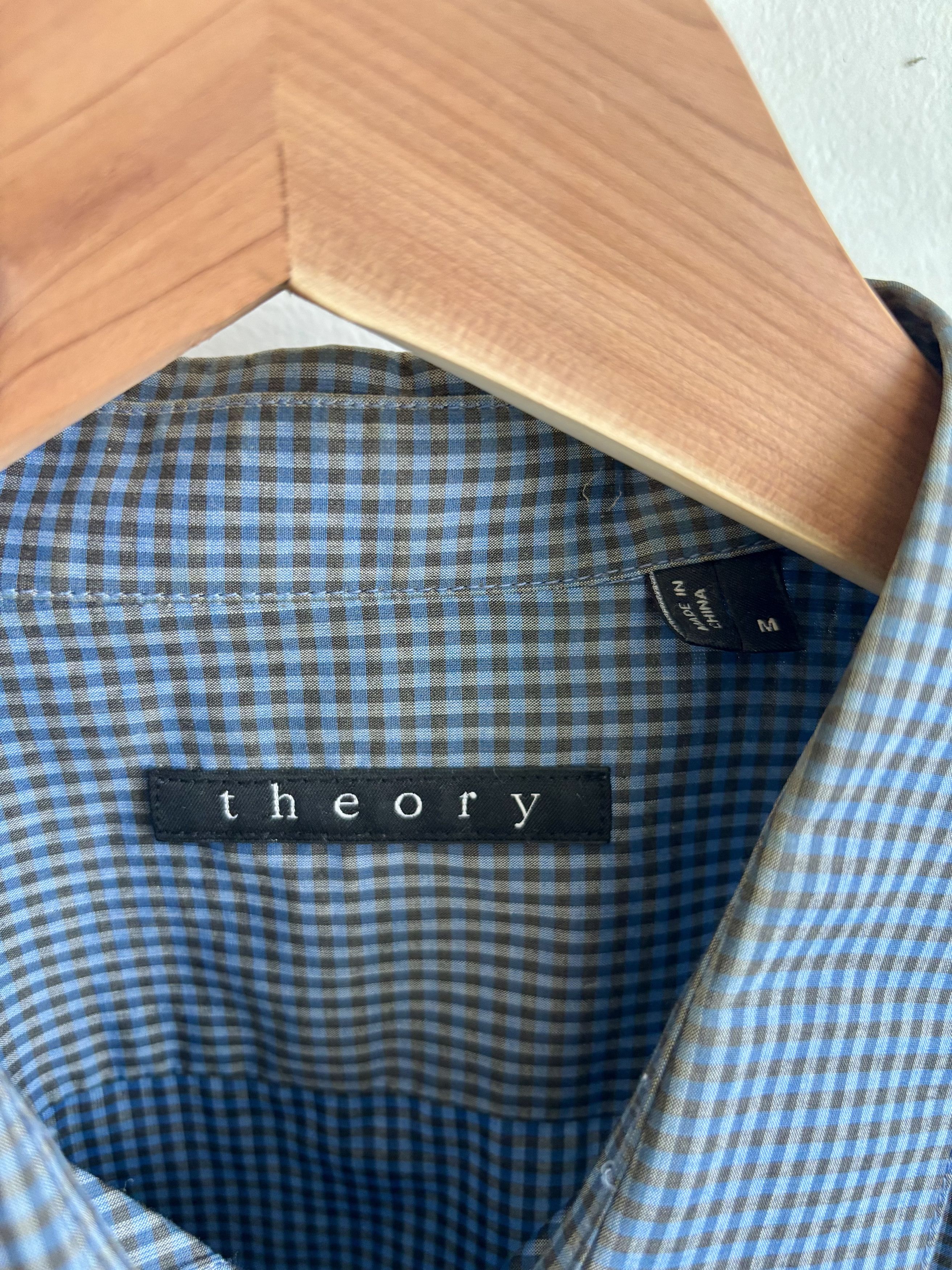 Theory Theory button in blue Size US M / EU 48-50 / 2 - 2 Thumbnail