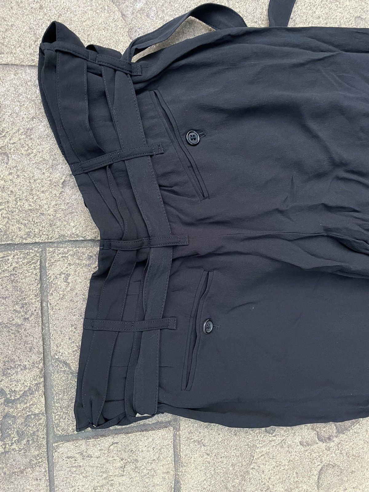 Ann Demeulemeester Ann Demeulemeester Silk Bondage Pants Size US 38 / EU 54 - 16 Thumbnail