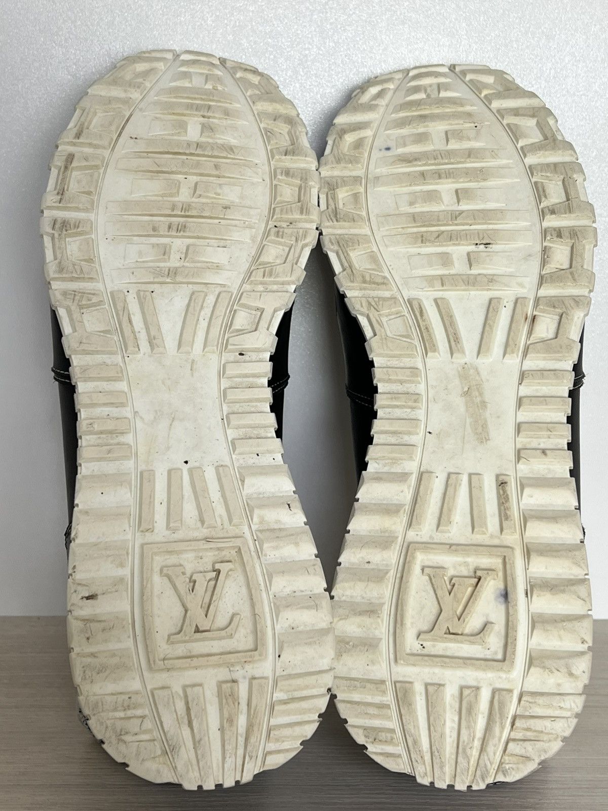 Louis Vuitton Louis Vuitton Black Leather Knit Technical Runner Sneakers Size US 8.5 / EU 41-42 - 18 Thumbnail