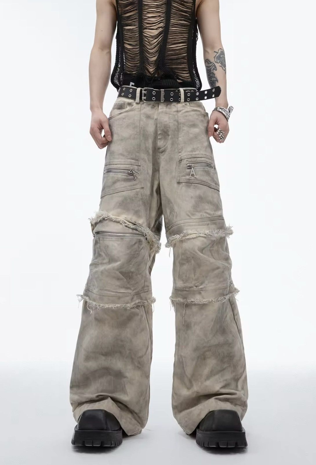 Vintage High Waist Wide Leg Jeans Size US 34 / EU 50 - 2 Thumbnail