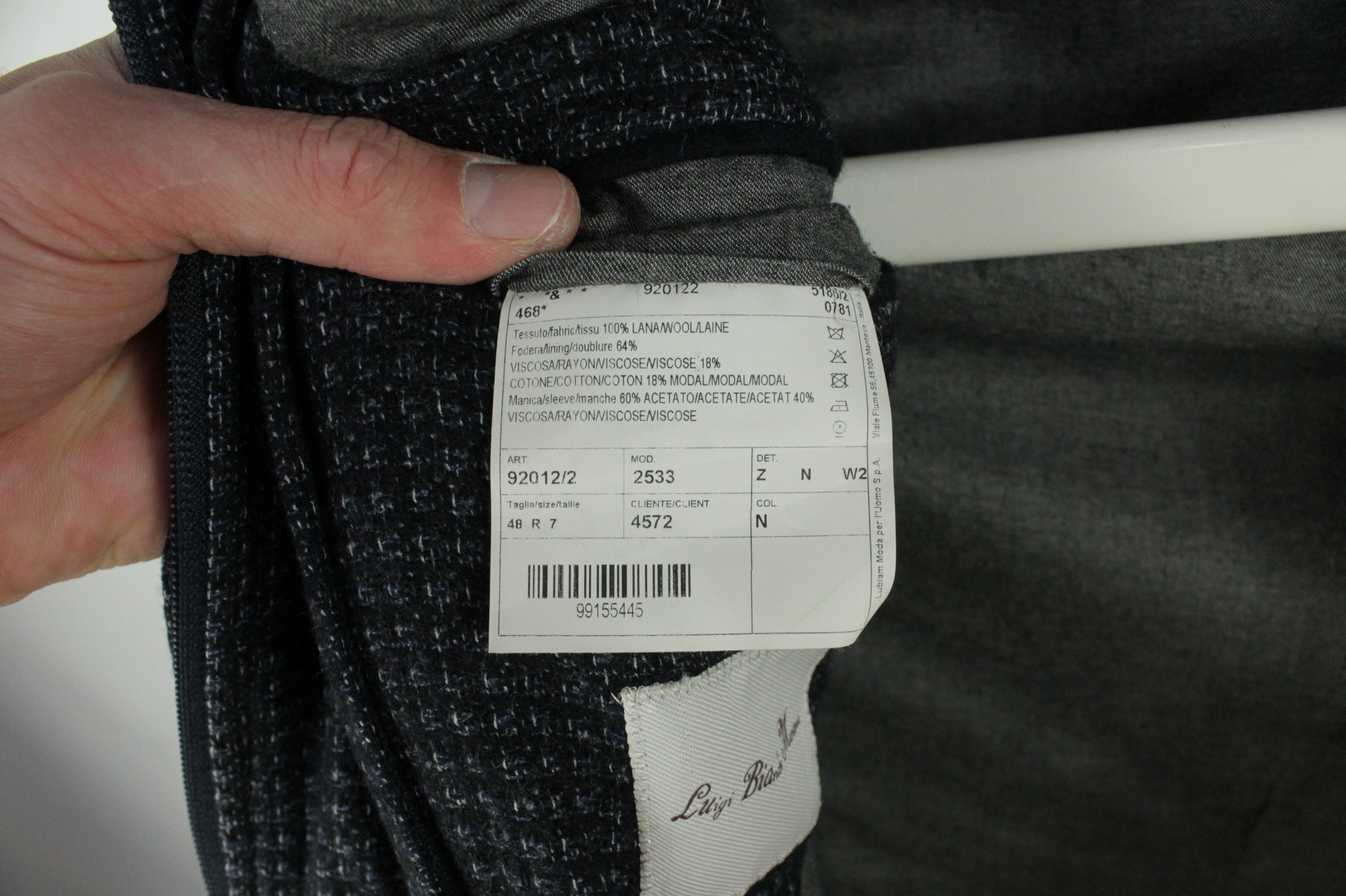 Luigi Bianchi L.B.M. 1911 Luigi Bianchi Mantova Removable Sport Coat Size US M / EU 48-50 / 2 - 13 Thumbnail