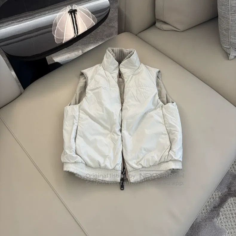 Brunello Cucinelli Brunello Cucinelli Double Sided Wearable Vest, Cashmere Kn Size XS / US 0-2 / IT 36-38 - 2 Thumbnail