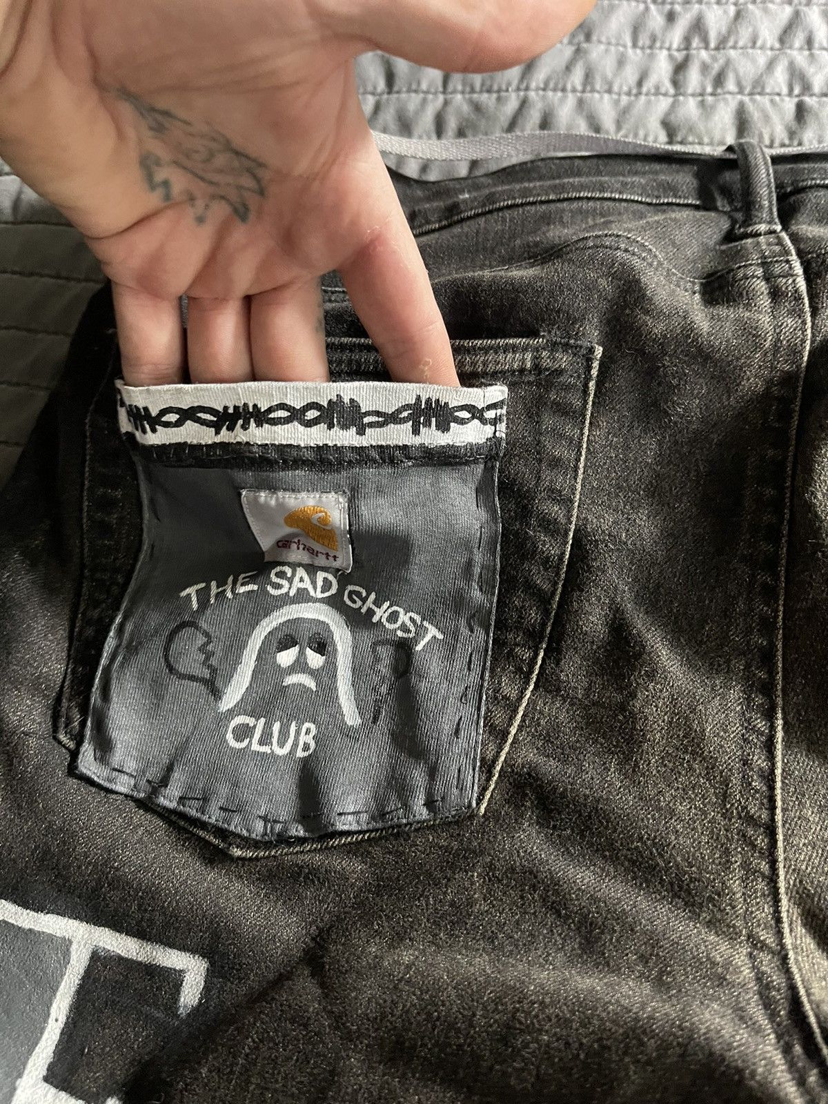 Other Custom handmade painted punk streetwear jeans 1of1 Size US 33 - 11 Thumbnail