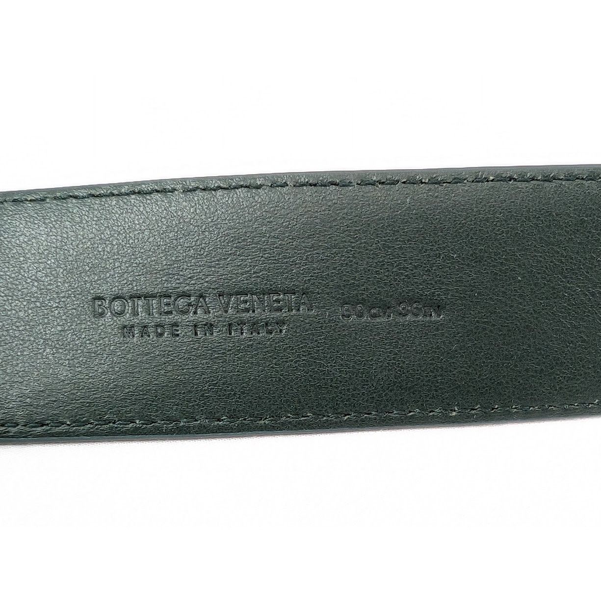 Bottega Veneta o1rshd1 Size: 90 / Struzzo/Light Calf Belt in Pine Green Size ONE SIZE - 9 Thumbnail