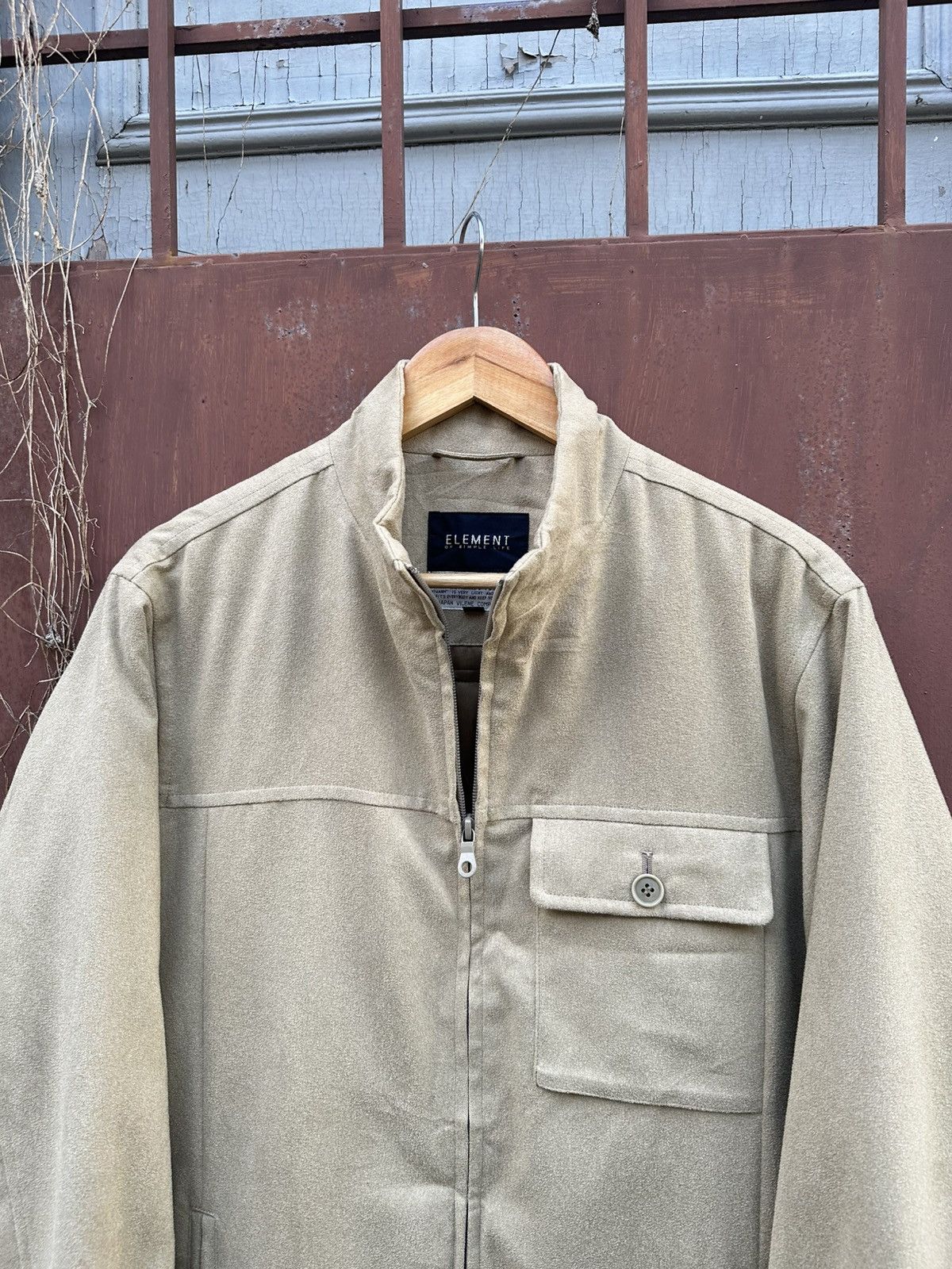 Vintage 👹Vintage Element Zipper Suede Utility Jacket Size US L / EU 52-54 / 3 - 4 Thumbnail