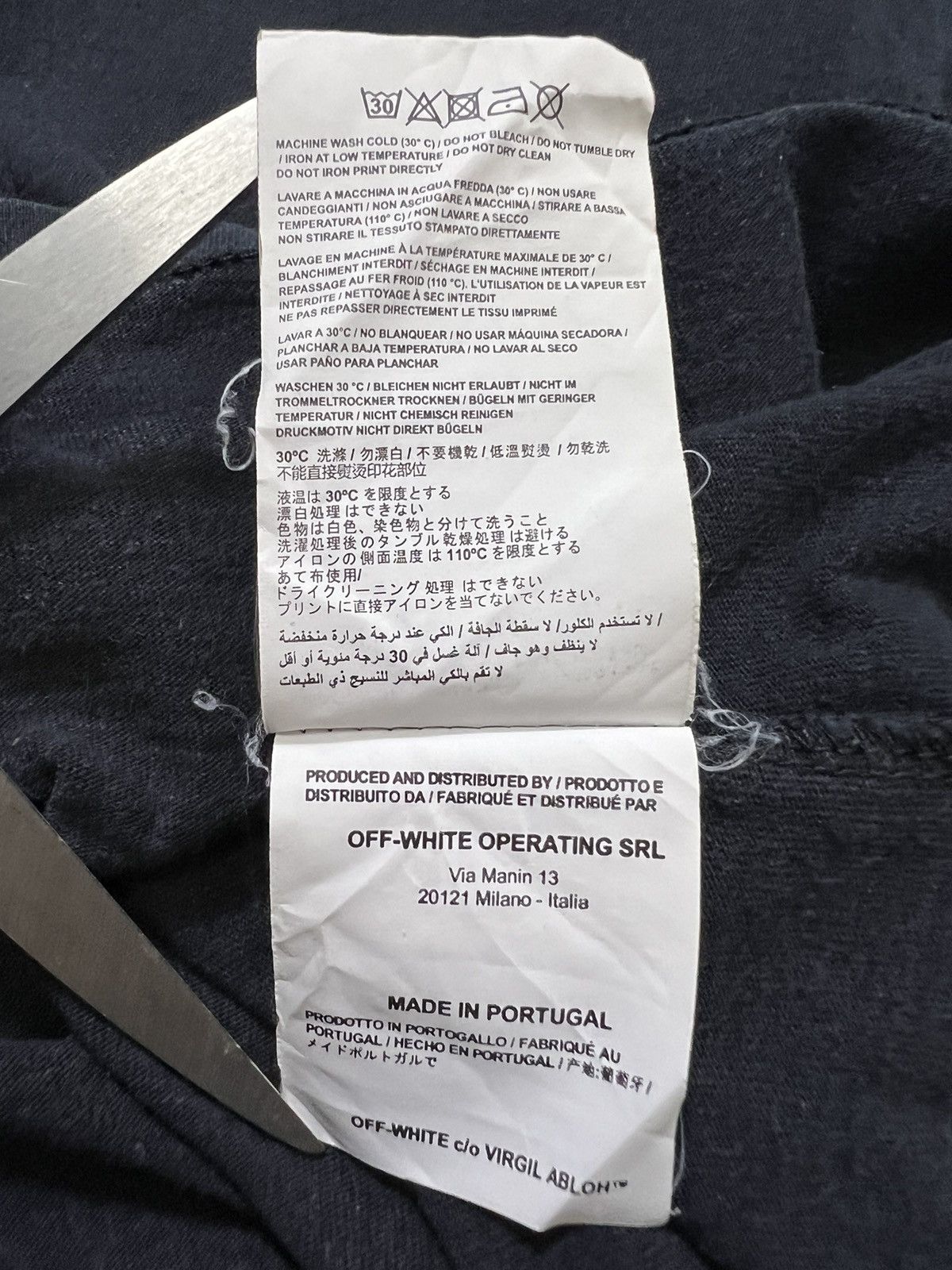 Off-White Off-White - Long Sleeve Firetape Tee Size US S / EU 44-46 / 1 - 20 Thumbnail
