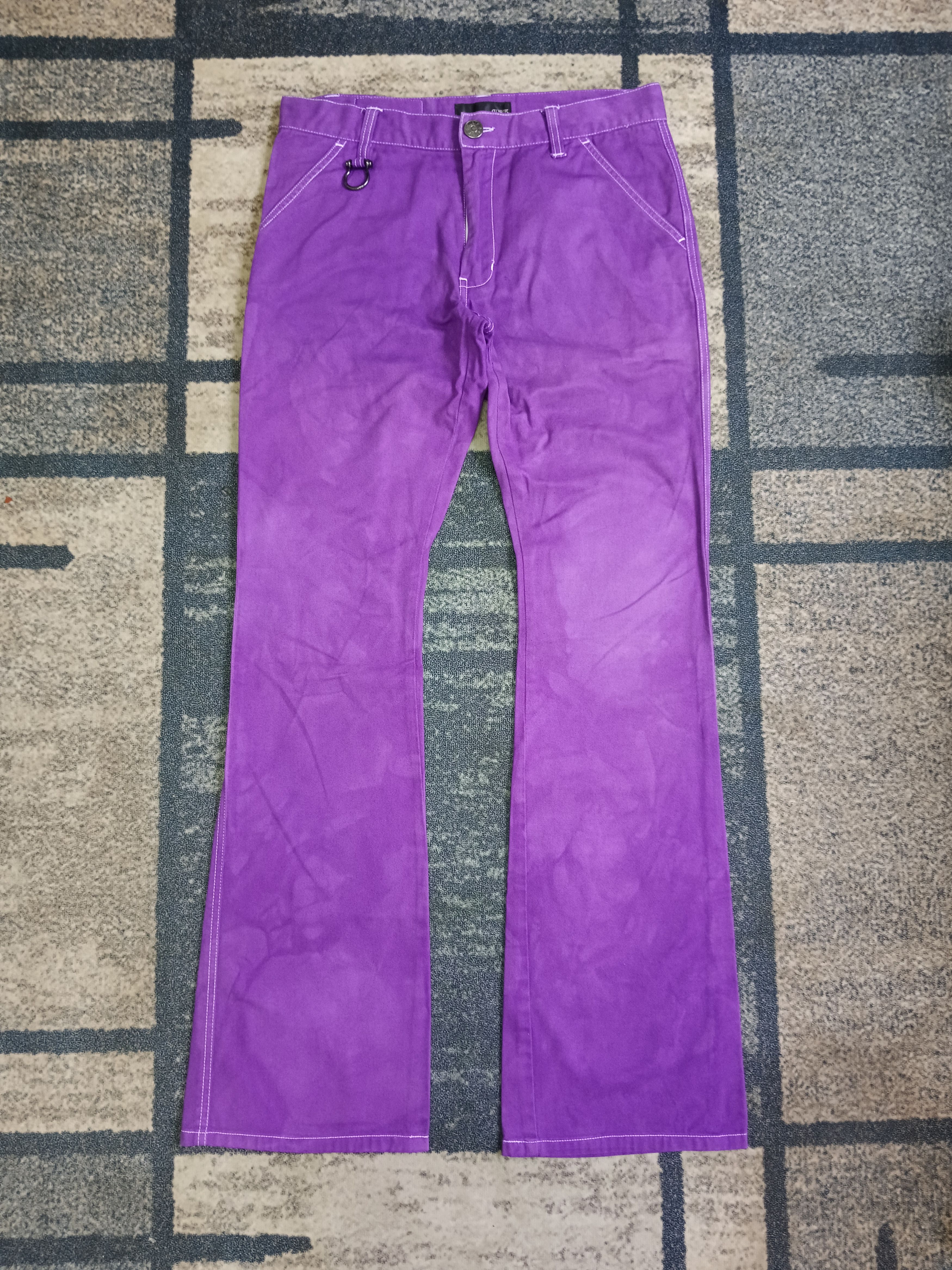 If Six Was Nine DISTRESSED FADE RUBIK PANTS Size US 30 / EU 46 - 2 Thumbnail