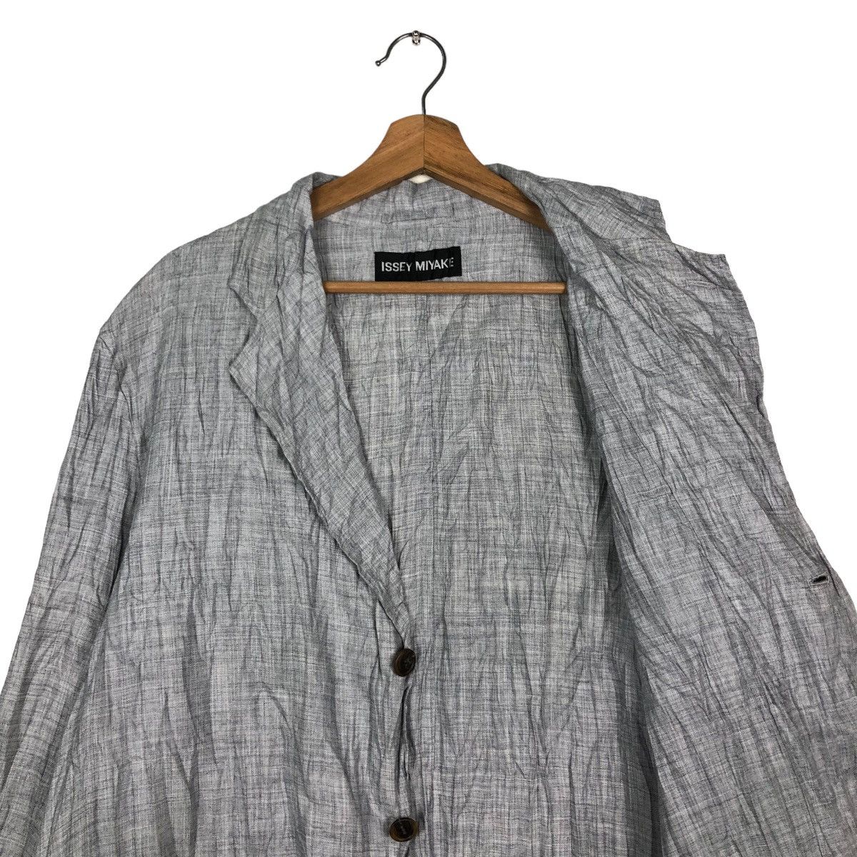Issey Miyake 🔥VINTAGE PLEATED BUTTON JACKET ISSEY MIYAKE Size US L / EU 52-54 / 3 - 12 Thumbnail