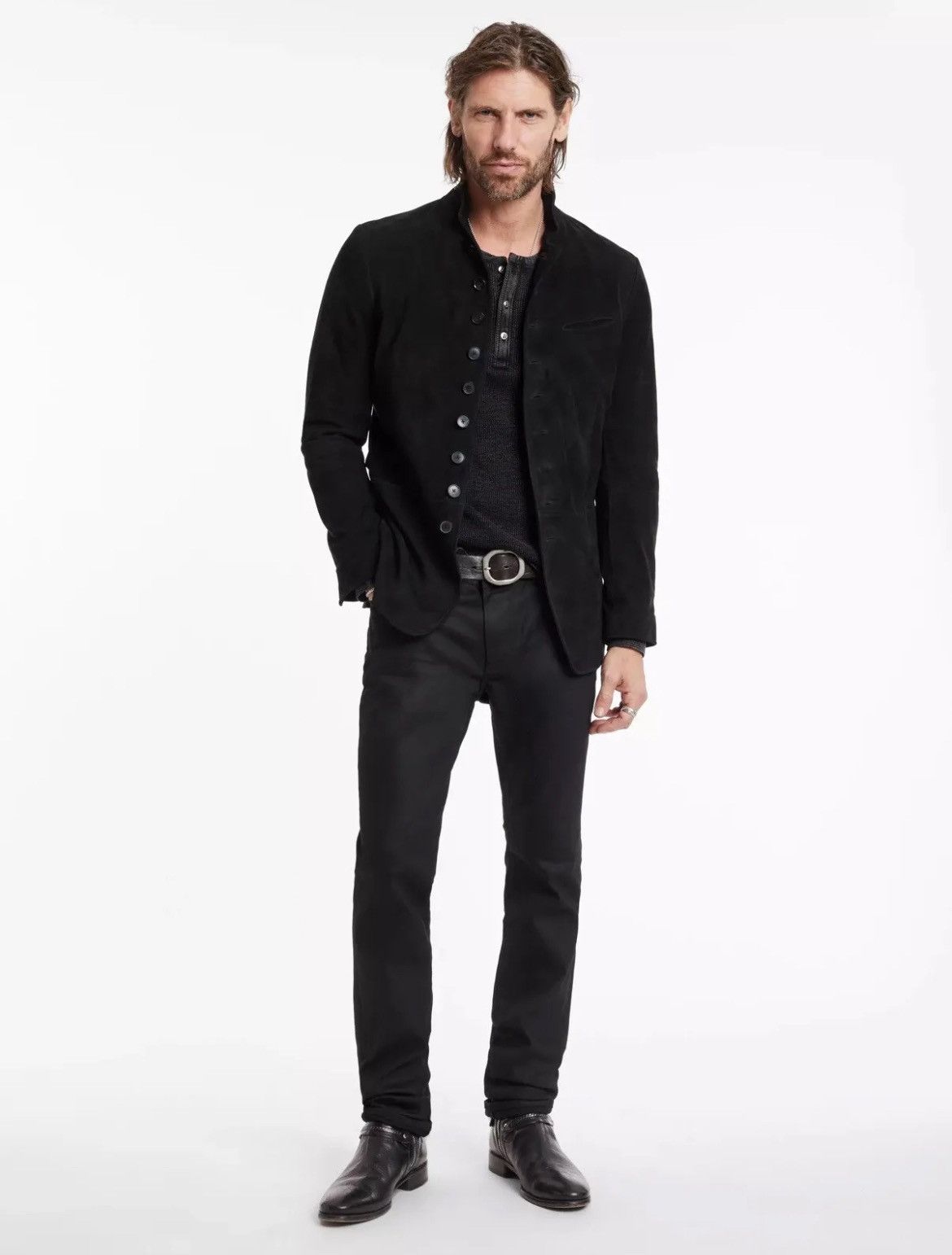 John Varvatos Goat suede Multibutton jacket. 48 Size US M / EU 48-50 / 2 - 7 Thumbnail