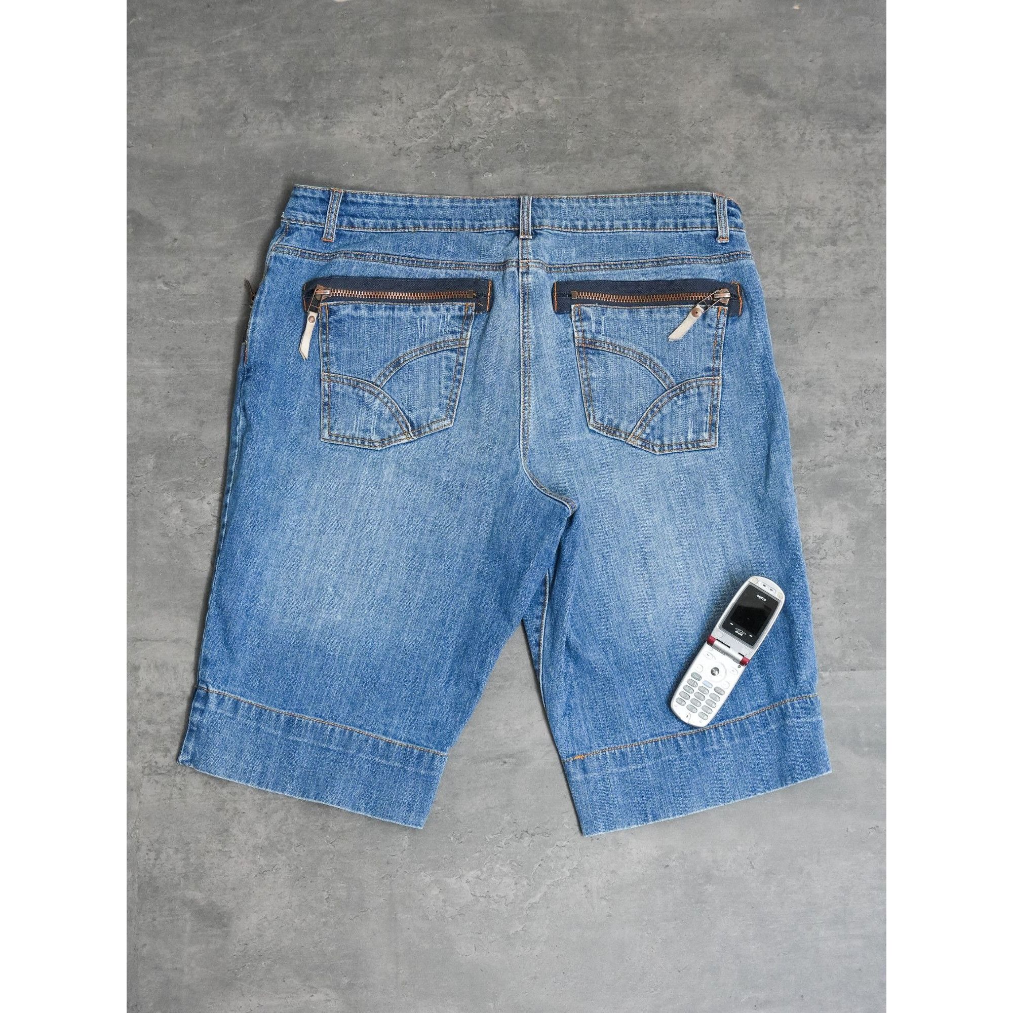 Other Y2K MXM Girl Denim Shorts Size 38" / US 16 / IT 52 - 2 Thumbnail