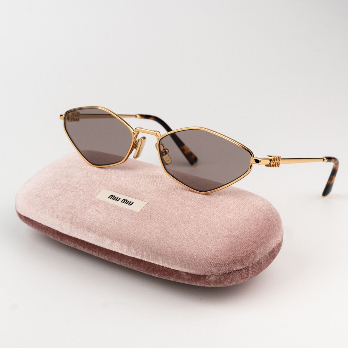 Miu Miu NEW Miu Miu MU56ZS 5AK20I REGARD Geometric Unisex Sunglasses Size ONE SIZE - 1 Thumbnail