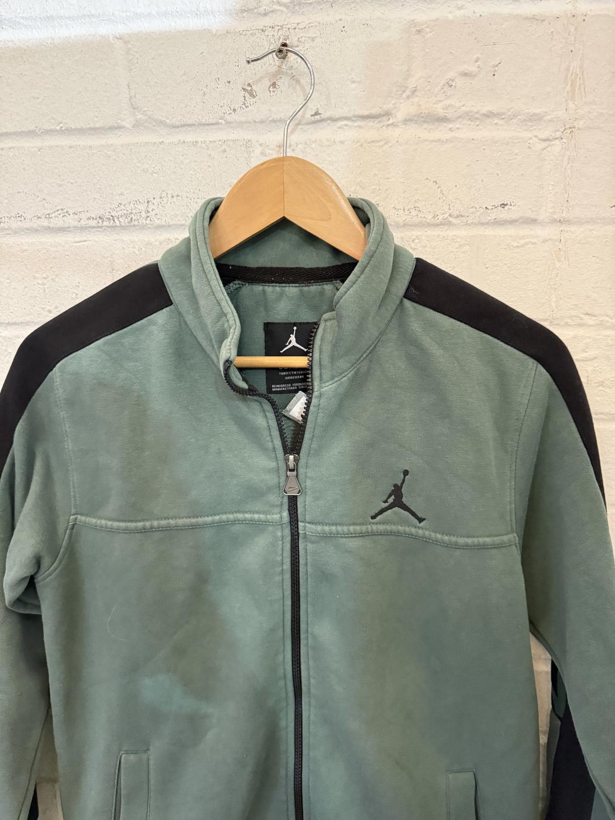 Jordan Brand Jordan Zip-Up Sports Jacket in Green and Black Size US M / EU 48-50 / 2 - 2 Thumbnail