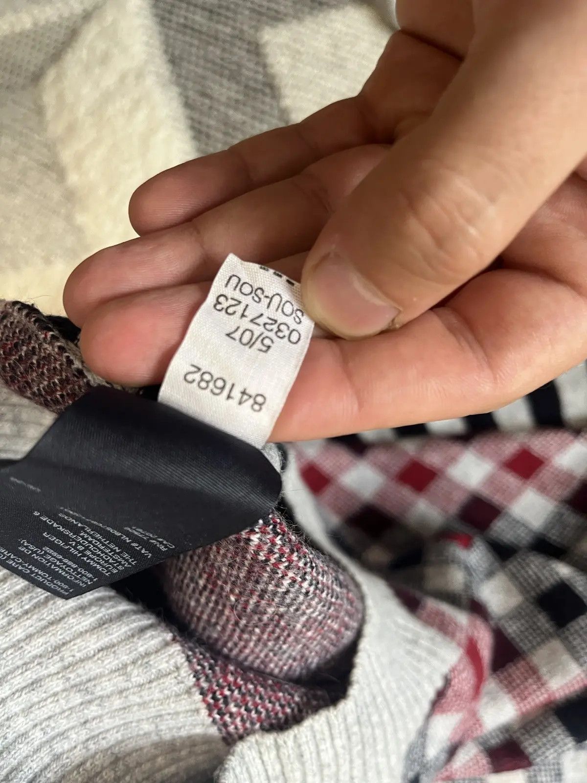 Tommy Hilfiger Vintage Tommy Hilfiger Heritage Argyle Sweater Gray Size M Size US M / EU 48-50 / 2 - 3 Thumbnail