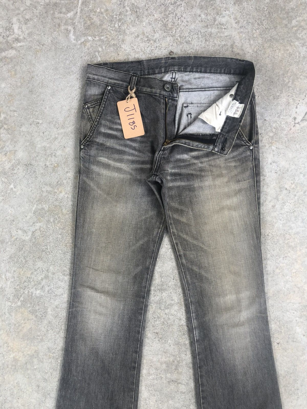 If Six Was Nine Japanese Abahouse Flared Jeans Mud Wash Distressed Jeans Size US 30 / EU 46 - 3 Thumbnail