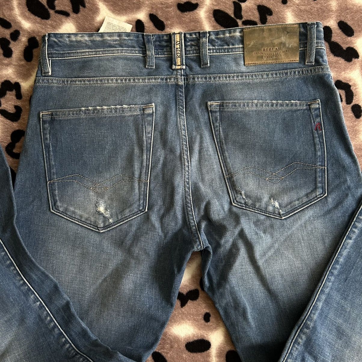 Replay Replay Anbass Slim Fitt Casual Streetwear Jeans Size US 32 / EU 48 - 4 Thumbnail