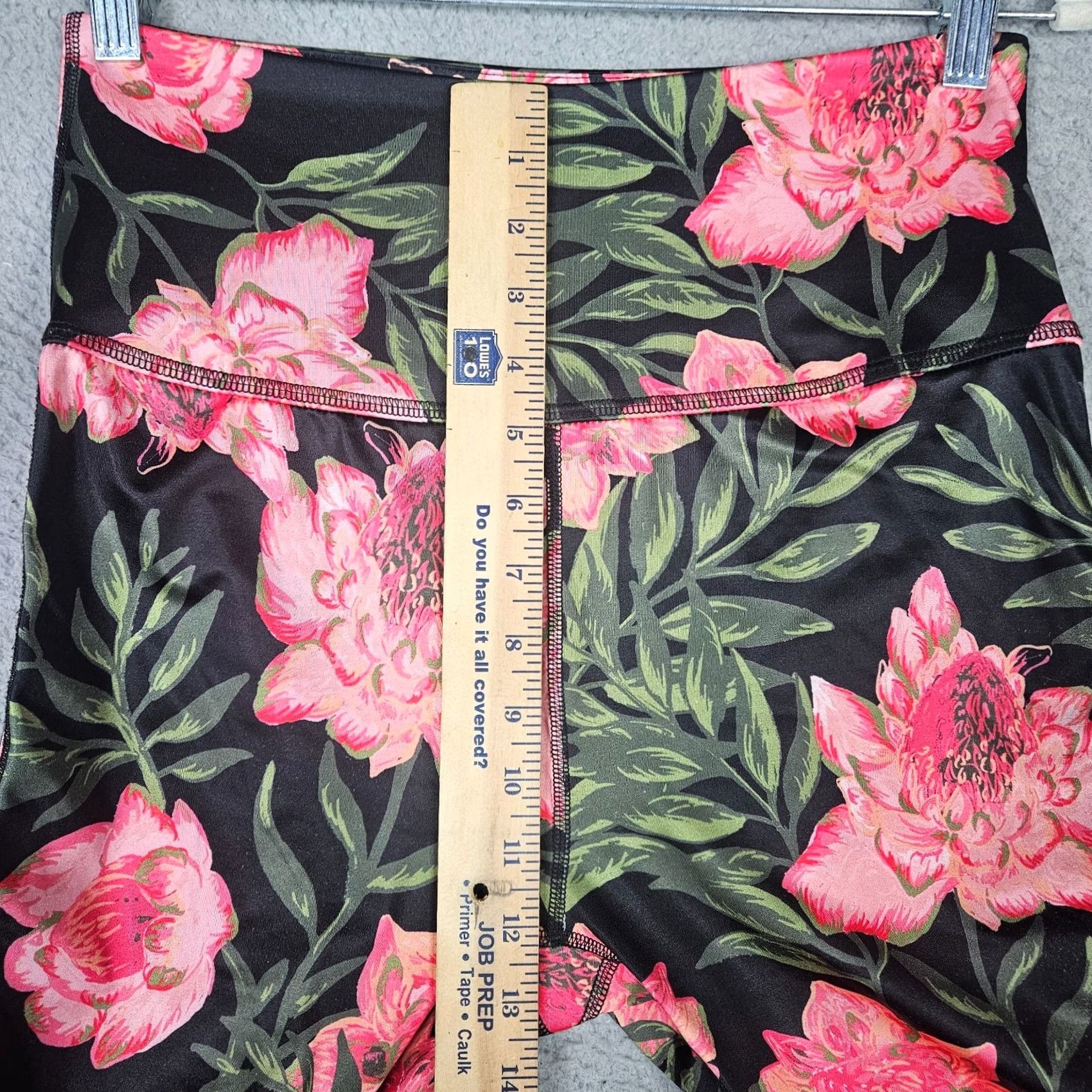 Beyond Yoga Beyond Yoga Women’s High Rise Protes Vine tropical Side Stripes Pant Sz L Size 36" / US 14 / IT 50 - 5 Thumbnail