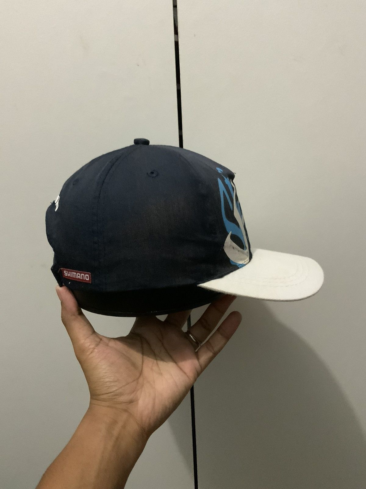 Japanese Brand Shimano Fishing Indigo Japan Hat Size ONE SIZE - 4 Thumbnail