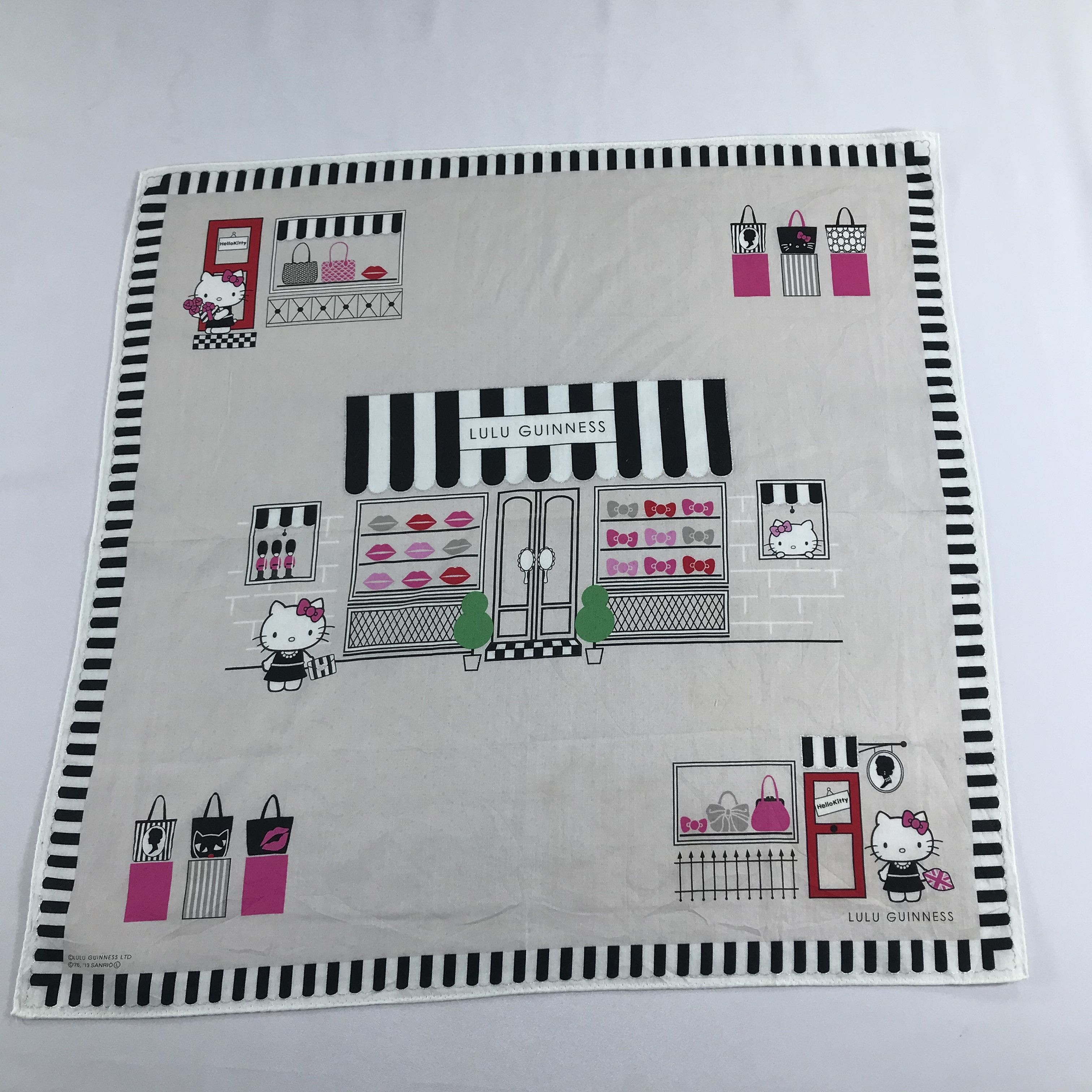 Japanese Brand Hello Kitty X Lulu Guinness Handkerchief Bandana H1136 Size ONE SIZE - 2 Thumbnail
