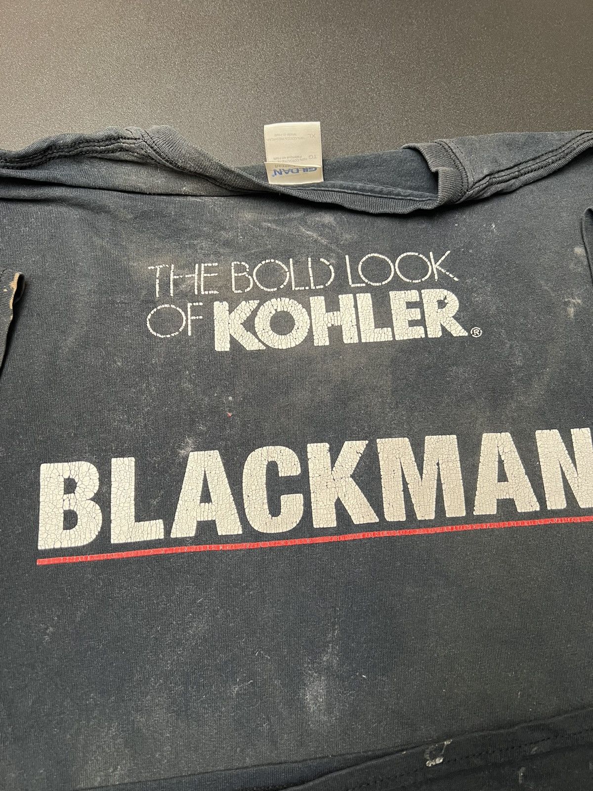 Gildan Vintage Blackman t worn & flawed Size US XL / EU 56 / 4 - 4 Thumbnail