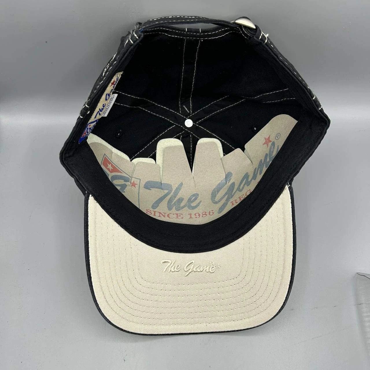 The Game Jackson Hole Wyoming Hat Men Black Strap Back Cotton Size ONE SIZE - 2 Thumbnail
