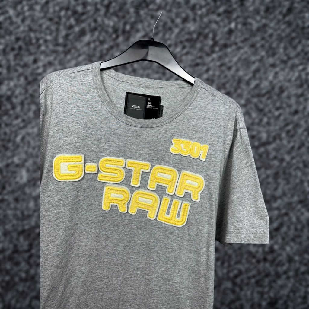 G-Star G Star Raw Scott Contrast Mens T-Shirt XL Gray Cotton Logo Crew Neck Short Sleeve Shirt Men XL Gray Logo Modern Contrast T-Shirt Size US XL / EU 56 / 4 - 1 Thumbnail