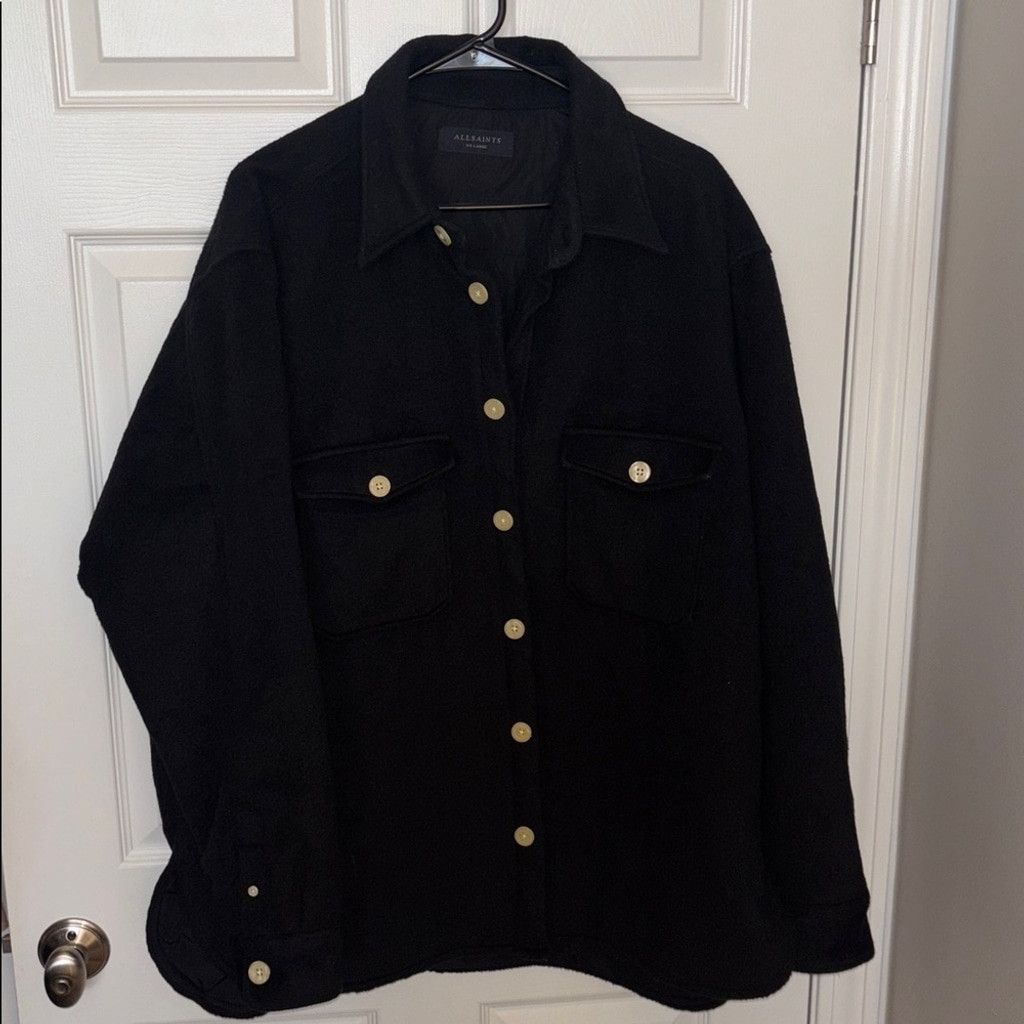 Allsaints All Saints Men’s Black Peacoat NWOT Sz XXL Size US XXL / EU 58 / 5 - 1 Thumbnail
