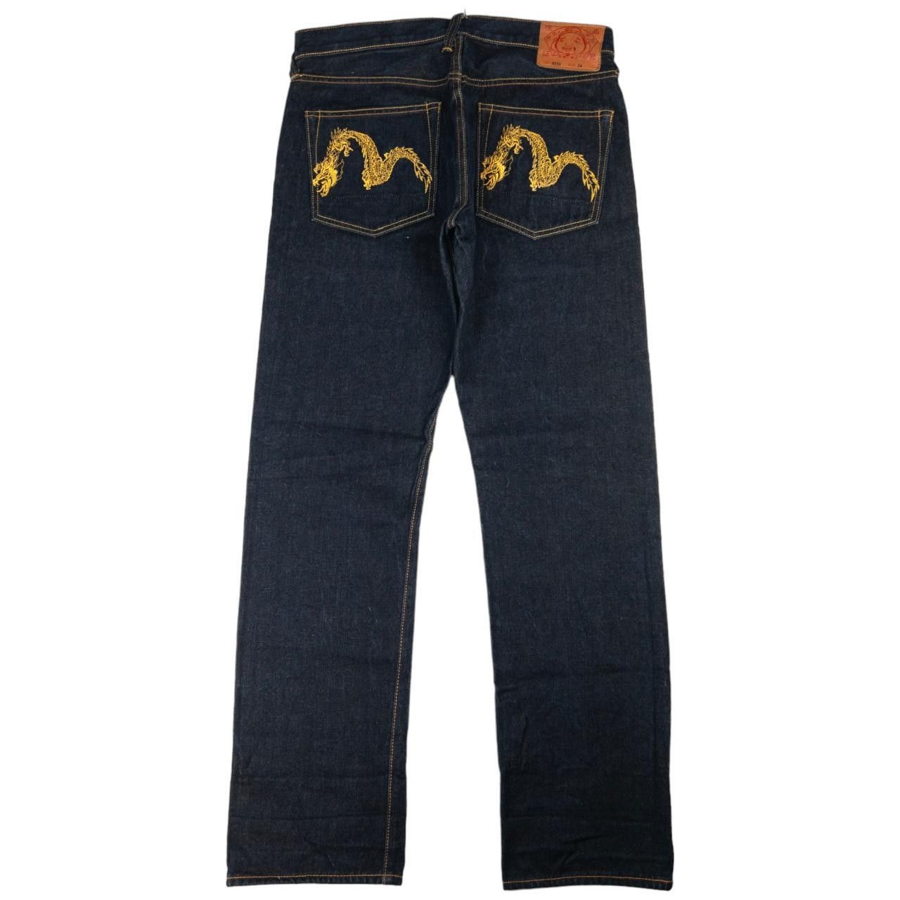 Evisu Vintage Evisu Double Dragon Japanese Denim Jeans Size W33 Size US 33 - 2 Thumbnail