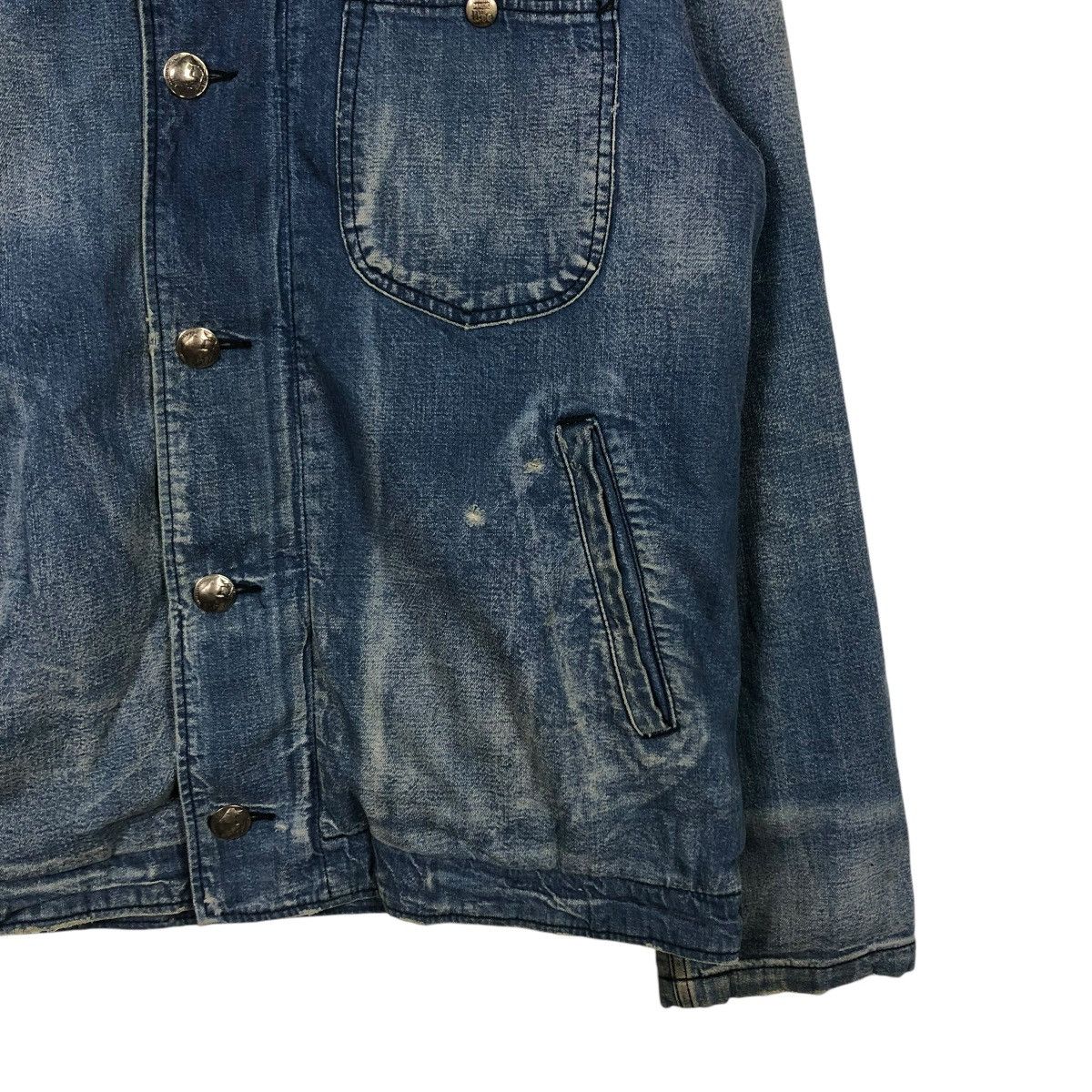 Alpha Industries VINTAGE DENIM BIKER JACKET ALPHA INDUSTRIES LEE STORM RIDER Size US M / EU 48-50 / 2 - 7 Thumbnail