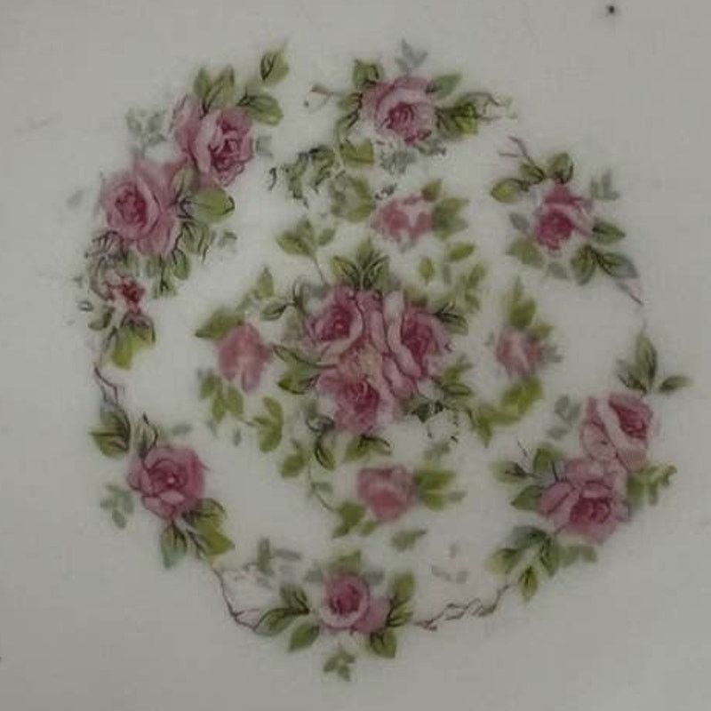 Vintage Carlsbad Austria Large Round Porcelain Hand painted platter Size ONE SIZE - 4 Thumbnail