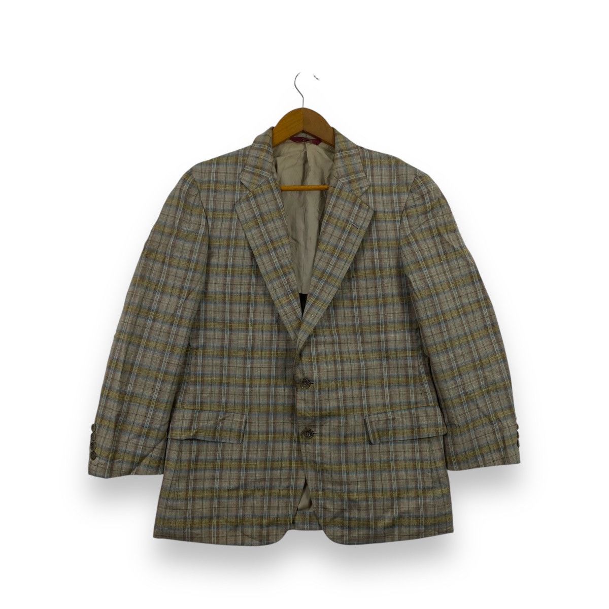 Chaps Ralph Lauren Vintage CHAPS RALPH LAUREN Plaid Blazer Coat Classic Checked Size 34R - 1 Thumbnail