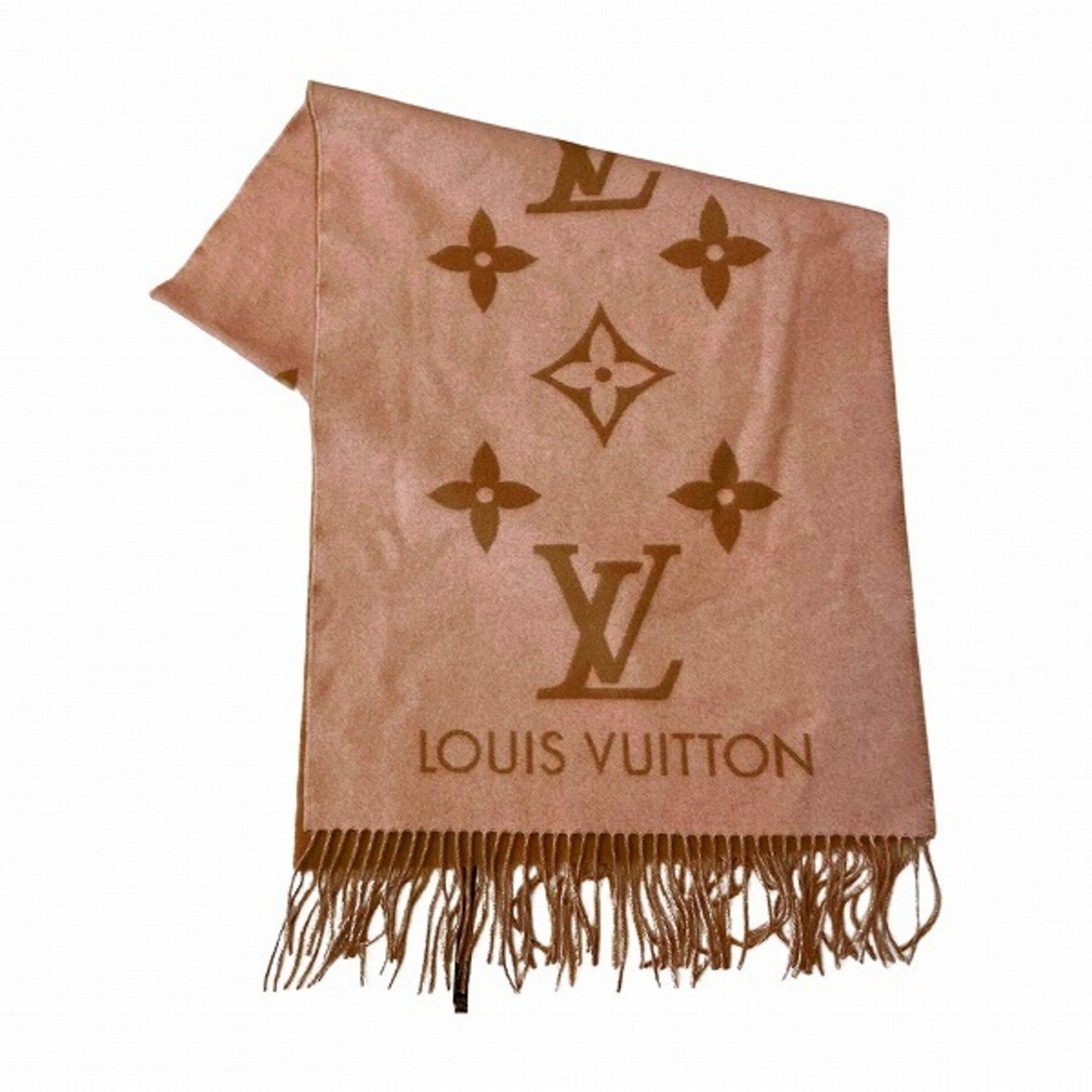 image of Louis Vuitton Muffler Reykjavik M78908 Cashmere Brand Accessories Women's in Beige