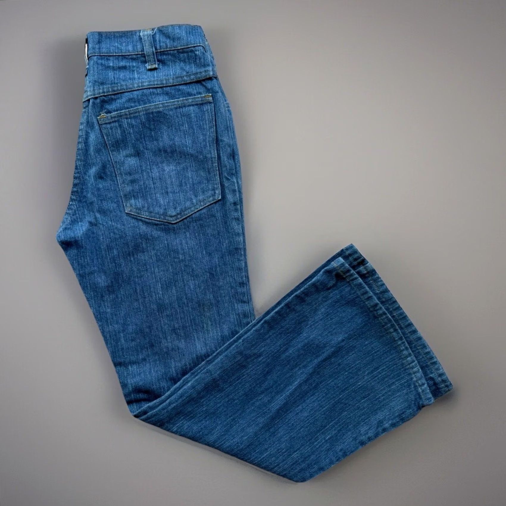 Vintage VINTAGE National Flare Jeans 28 Blue Medium Wash 80s Bell Bottoms Women Medium Wash Blue Denim Bell Bottoms 80s USA")) Size 30" / US 8 / IT 44 - 2 Thumbnail