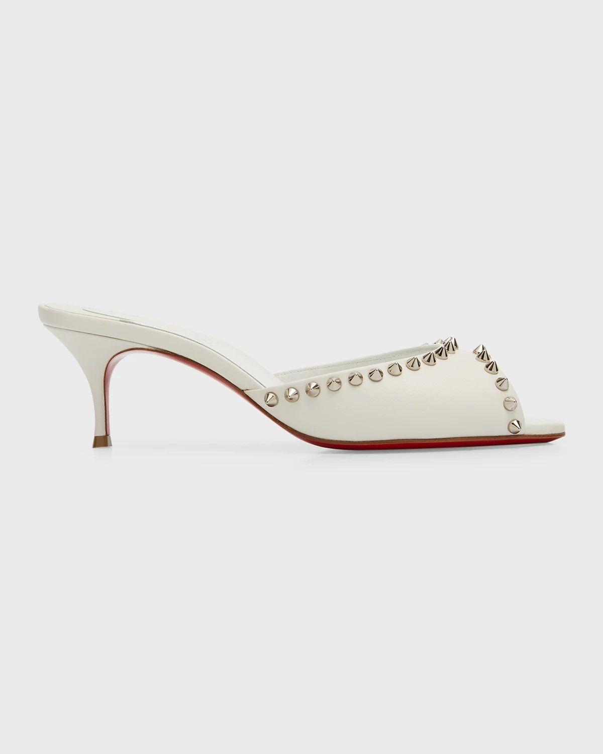 Christian Louboutin o1s1wg110924 Me Dolly Spike Heeled in Bianco Size US 5 / IT 35 - 1 Thumbnail