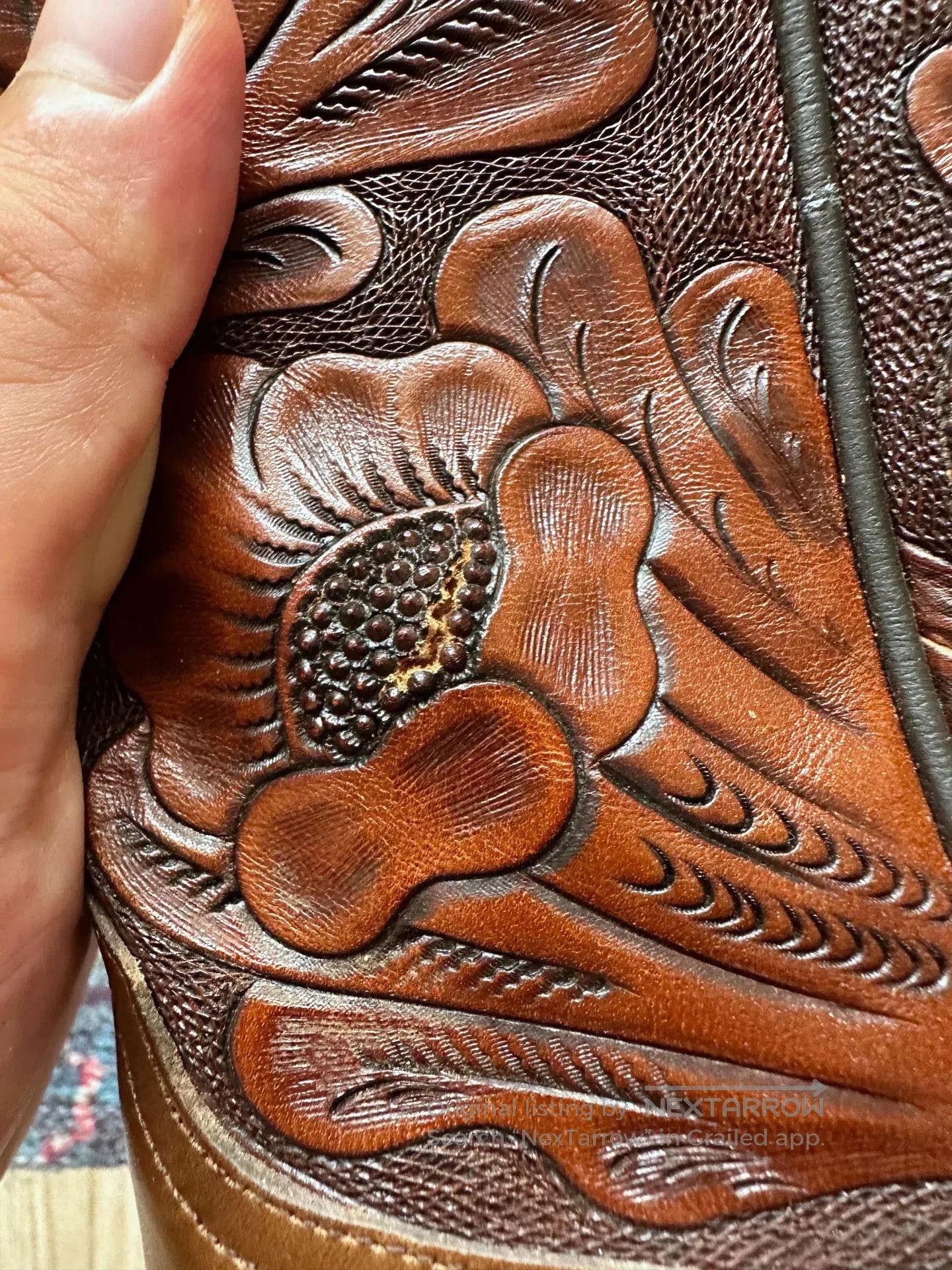 RRL Ralph Lauren Vintage RRL Western Leather Boots. Size US 9 / EU 42 - 8 Thumbnail
