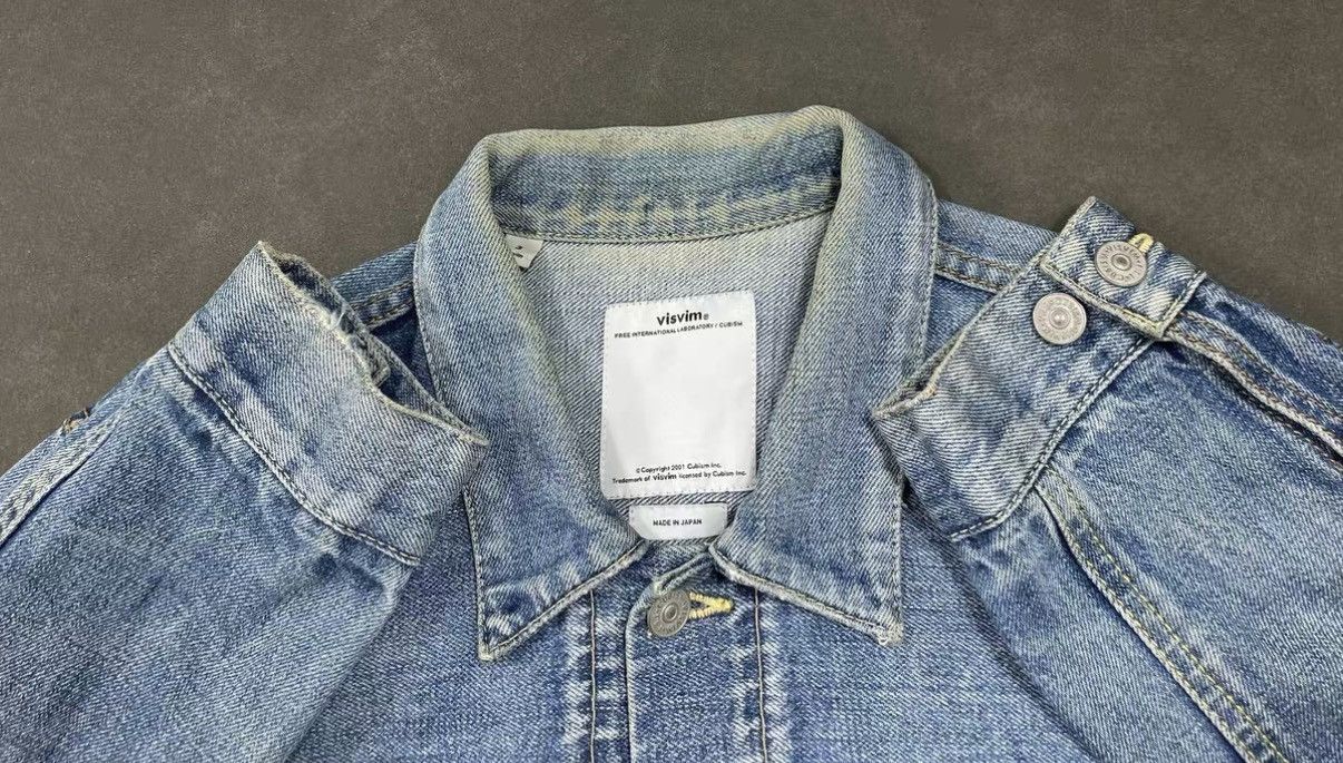 Visvim VISVIM SS 101 JKT DMGD Washed Denim Jacket J16 Size US M / EU 48-50 / 2 - 7 Thumbnail