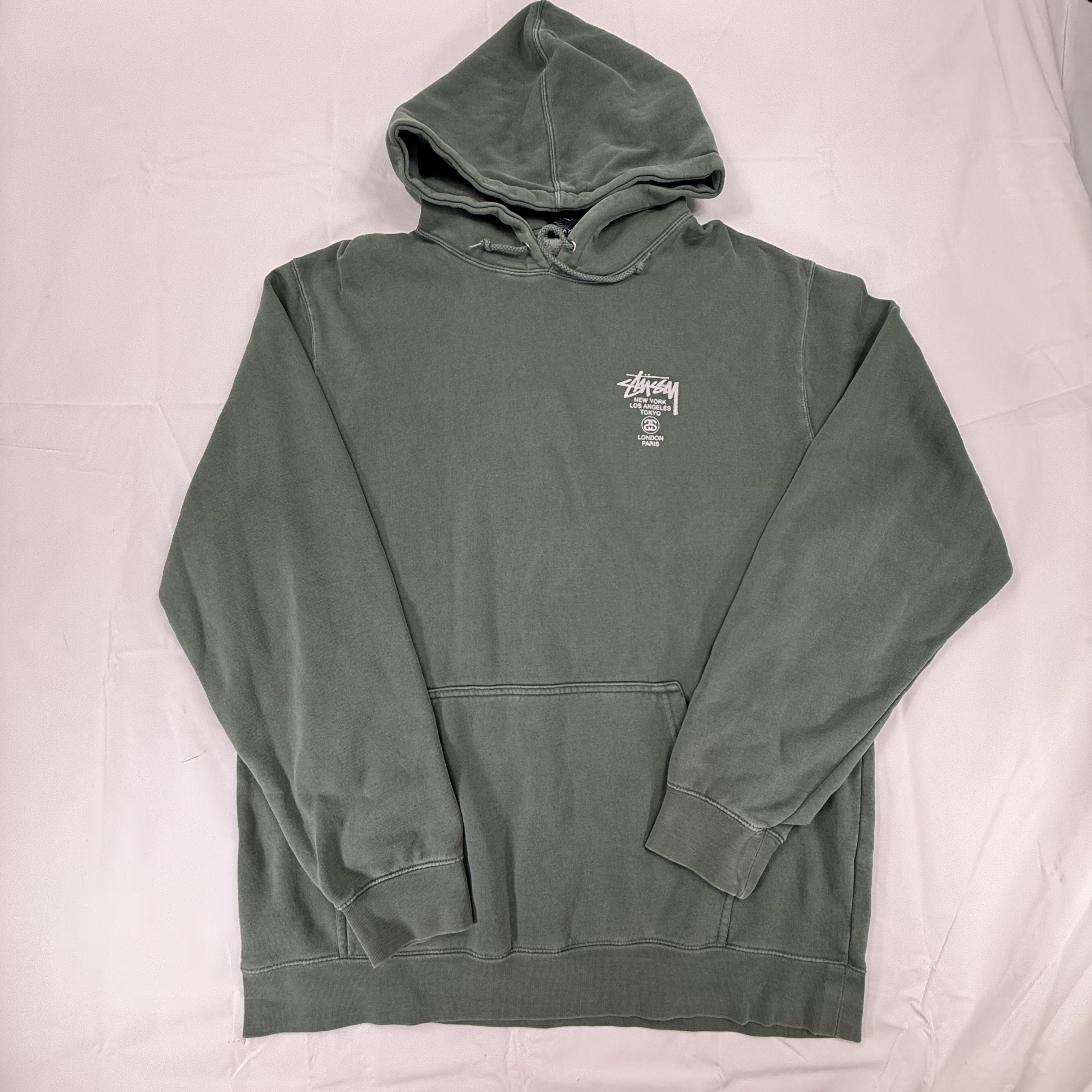 Stussy Stussy World Tour Hoodie XXL Faded Graphic Pullover Mens Size US XXL / EU 58 / 5 - 2 Thumbnail
