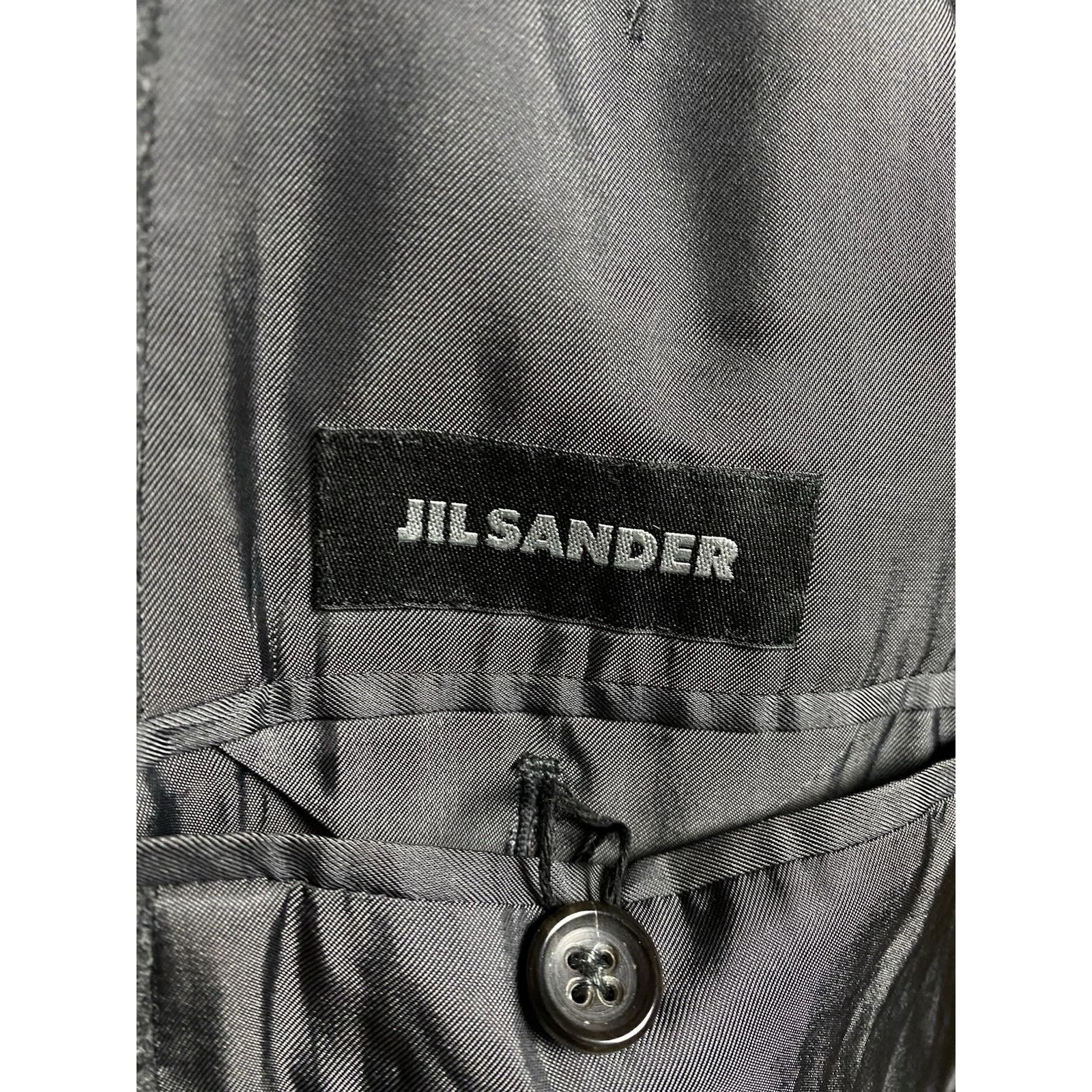 Jil Sander MINT! Jil Sander Tailored Men's Gray Wool Long OverCoat Size Size US L / EU 52-54 / 3 - 10 Thumbnail