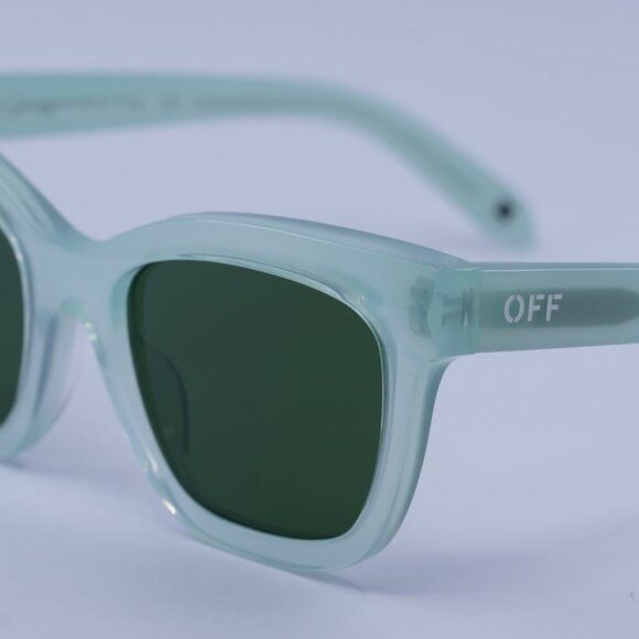 Off-White Off-White OERI143 LINCOLN 5355 Sunglasses Sage Square Frame Size ONE SIZE - 4 Thumbnail