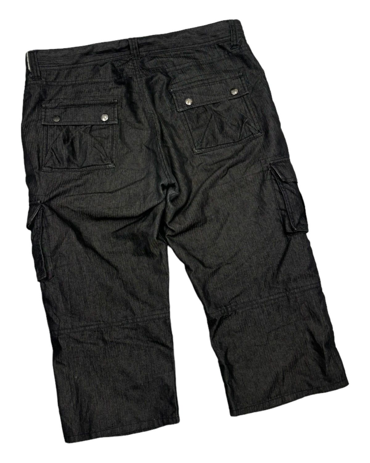 Japanese Brand RARE MEN’S BA-TSU MULTI POCKET BLACK SHORT PANTS Size US 34 / EU 50 - 4 Thumbnail