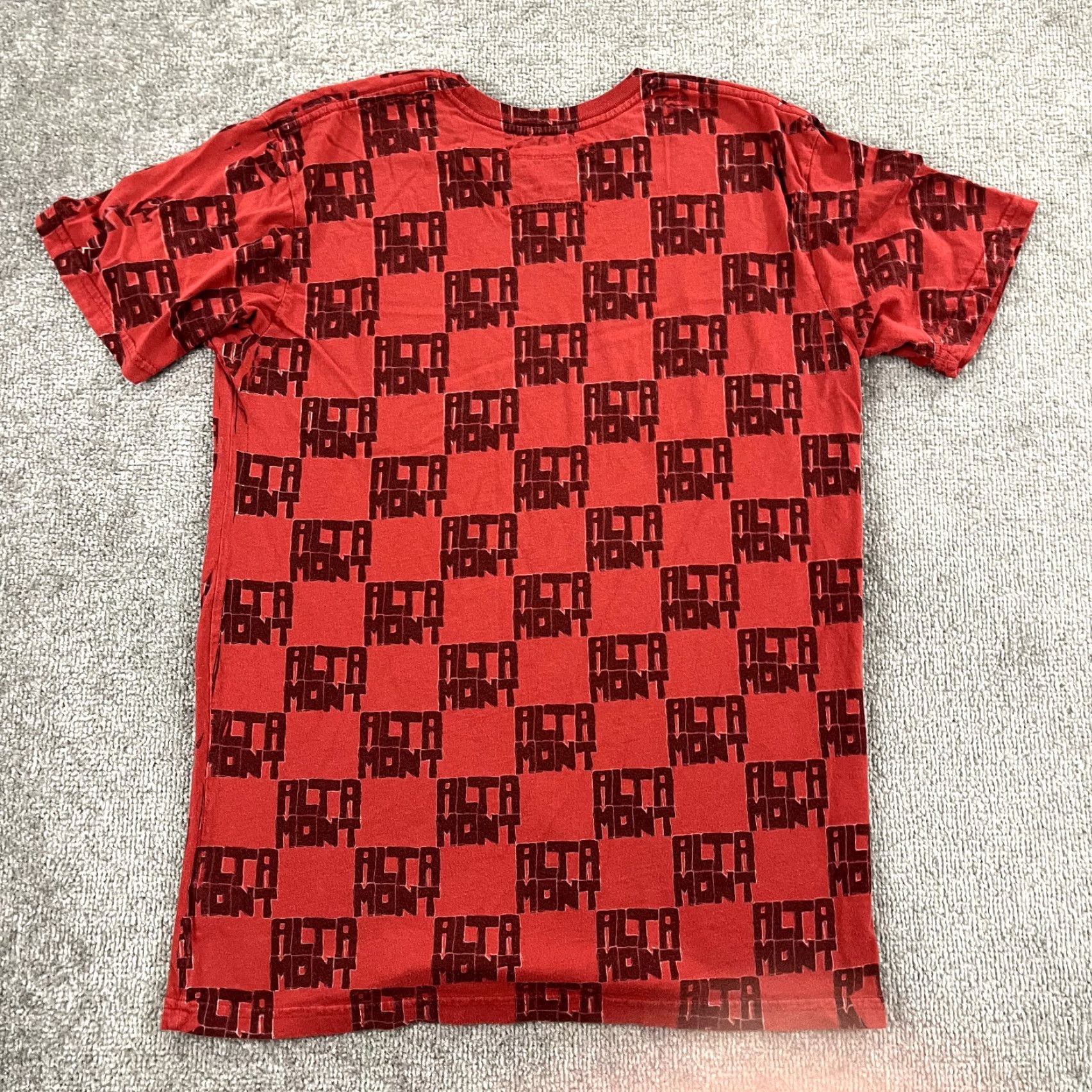 Altamont ALTAMONT Shirt Mens Medium Red Black AOP All Over Checkered Skateboarding Y2K Size US M / EU 48-50 / 2 - 7 Thumbnail